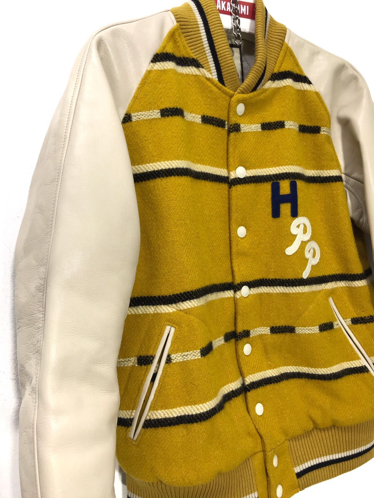 Hysteric Glamour ⚡Hysteric Varsity⚡Performance Embroydery Wool Leather 2🟩8 Size US S / EU 44-46 / 1 - 6 Thumbnail