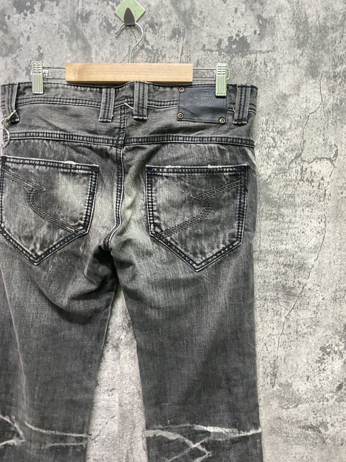 Designer × Japanese Brand SEMANTIC DESIGN Acid Wash Black Faded Jeans Size US 32 / EU 48 - 11 Thumbnail