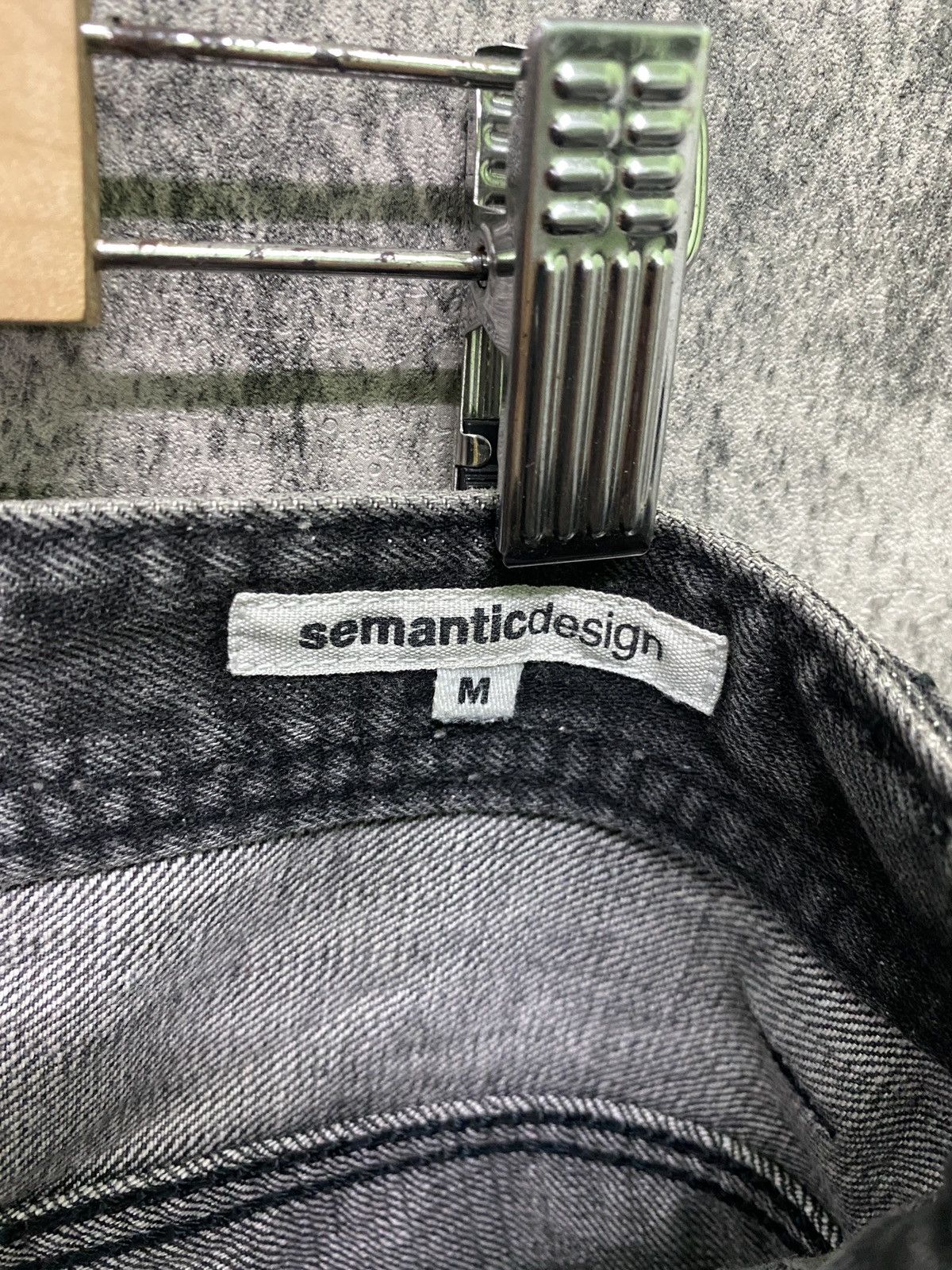 Designer × Japanese Brand SEMANTIC DESIGN Acid Wash Black Faded Jeans Size US 32 / EU 48 - 15 Thumbnail