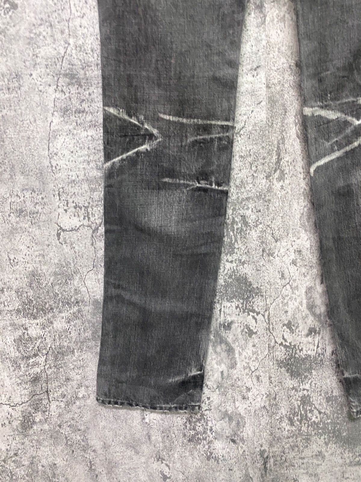 Designer × Japanese Brand SEMANTIC DESIGN Acid Wash Black Faded Jeans Size US 32 / EU 48 - 13 Thumbnail