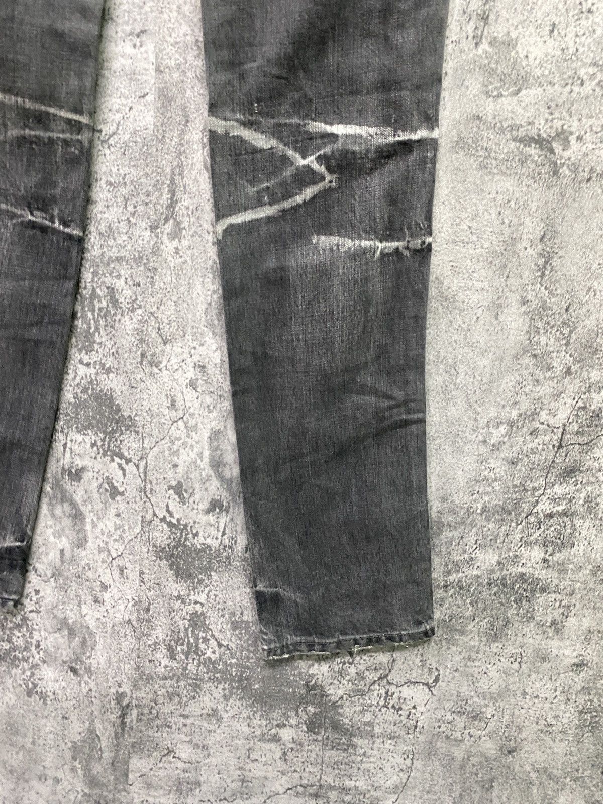 Designer × Japanese Brand SEMANTIC DESIGN Acid Wash Black Faded Jeans Size US 32 / EU 48 - 12 Thumbnail