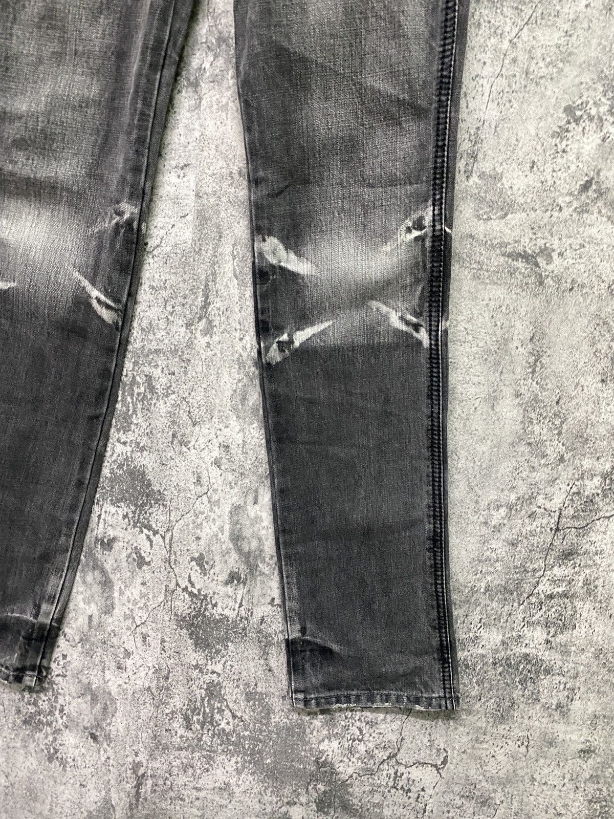 Designer × Japanese Brand SEMANTIC DESIGN Acid Wash Black Faded Jeans Size US 32 / EU 48 - 6 Thumbnail