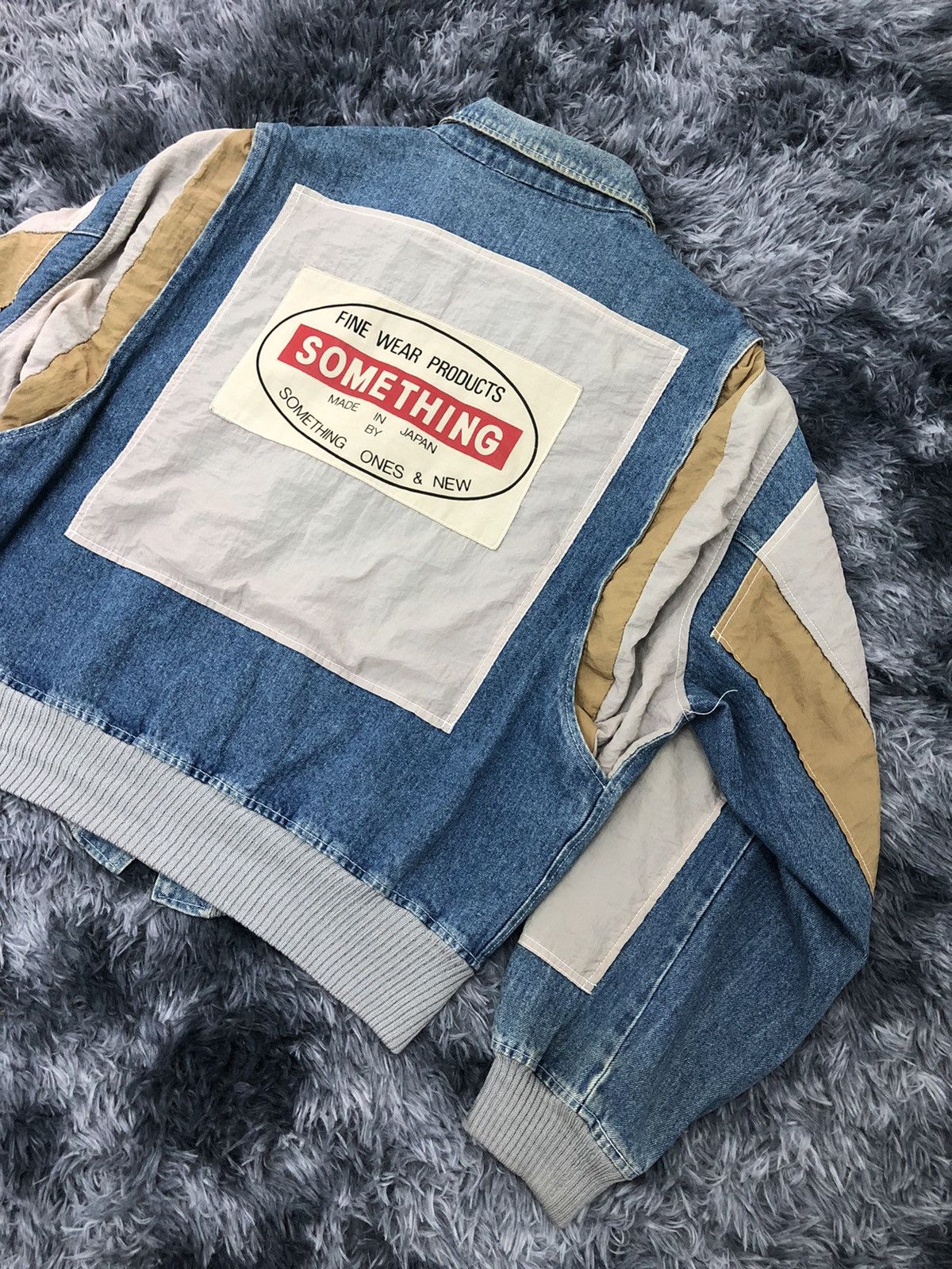 Edwin × Vintage 🔥Rare🔥1980s Edwin Bomber Zipper Jacket ( Something label ) Size US L / EU 52-54 / 3 - 1 Thumbnail
