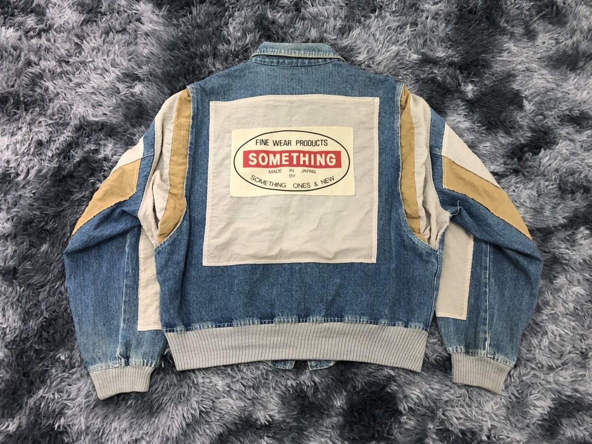 Edwin × Vintage 🔥Rare🔥1980s Edwin Bomber Zipper Jacket ( Something label ) Size US L / EU 52-54 / 3 - 12 Thumbnail