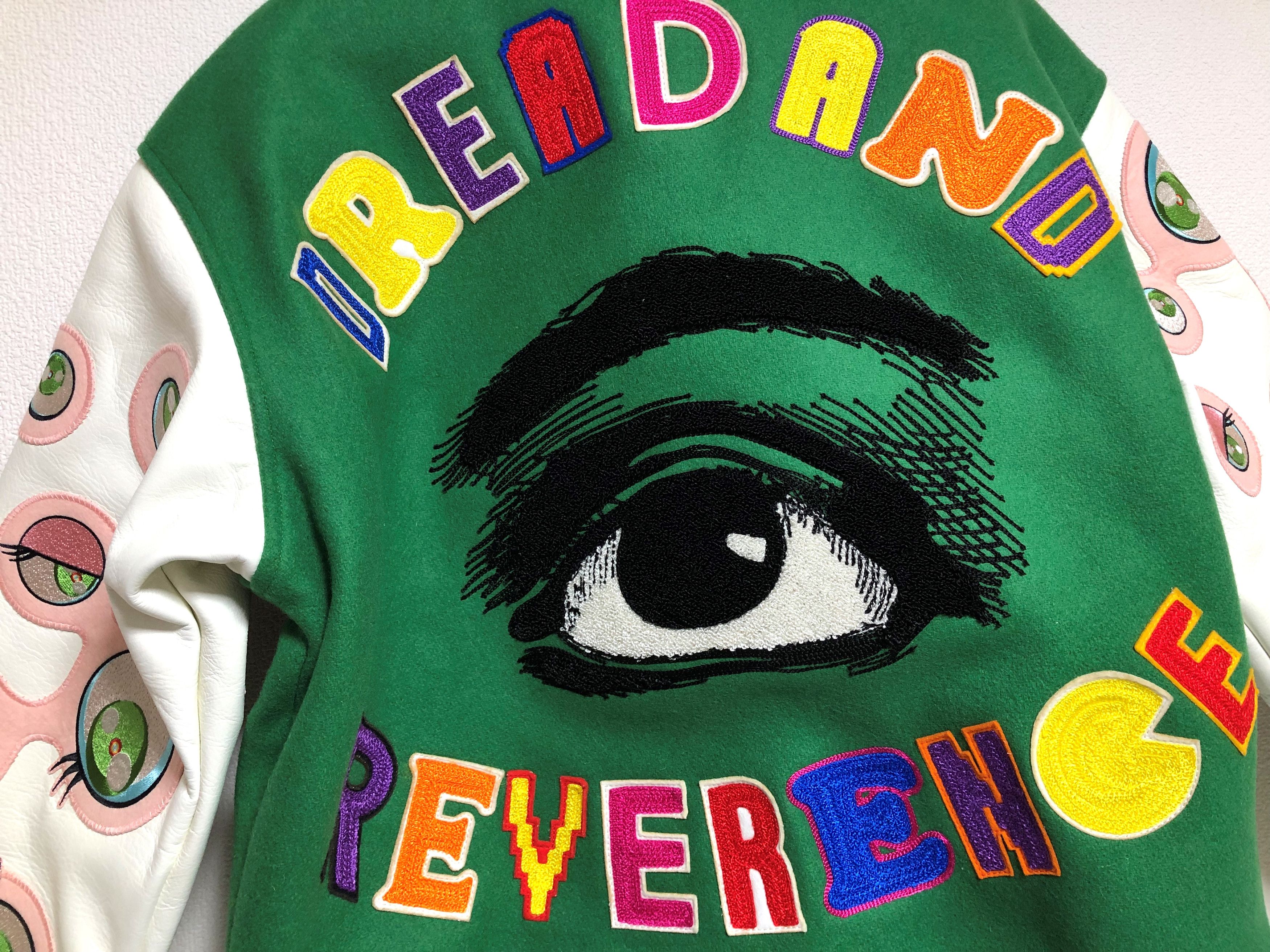 Saint Michael SAINT Mxxxxxx Michael Takashi Murakami Varsity Jacket green Size US M / EU 48-50 / 2 - 3 Thumbnail