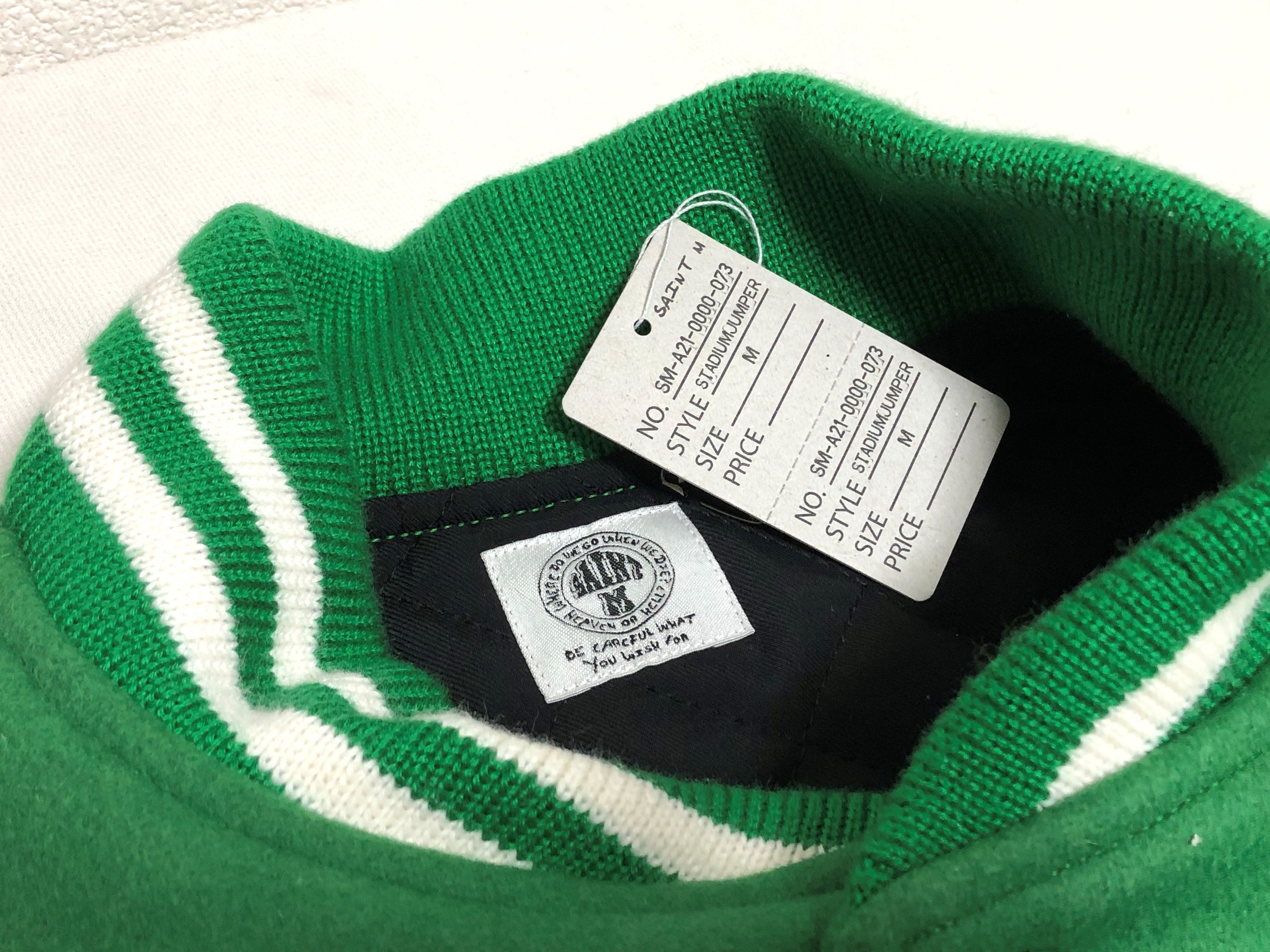 Saint Michael SAINT Mxxxxxx Michael Takashi Murakami Varsity Jacket green Size US M / EU 48-50 / 2 - 6 Thumbnail