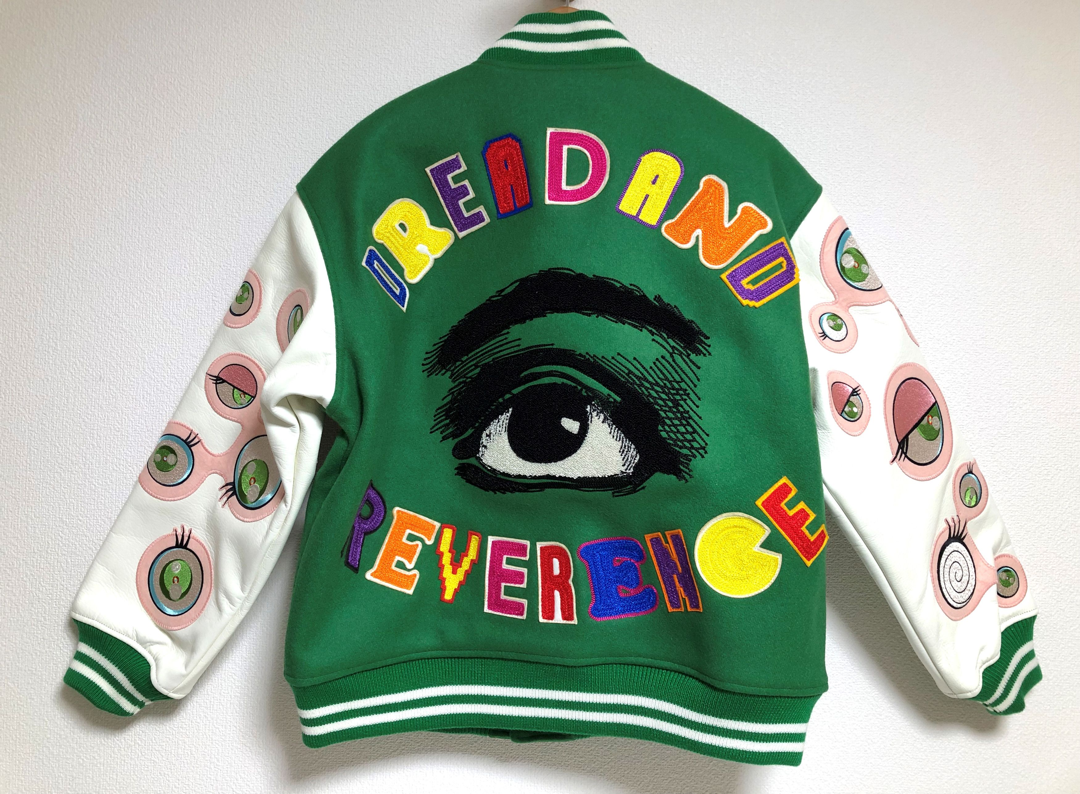 Saint Michael SAINT Mxxxxxx Michael Takashi Murakami Varsity Jacket green Size US M / EU 48-50 / 2 - 2 Thumbnail
