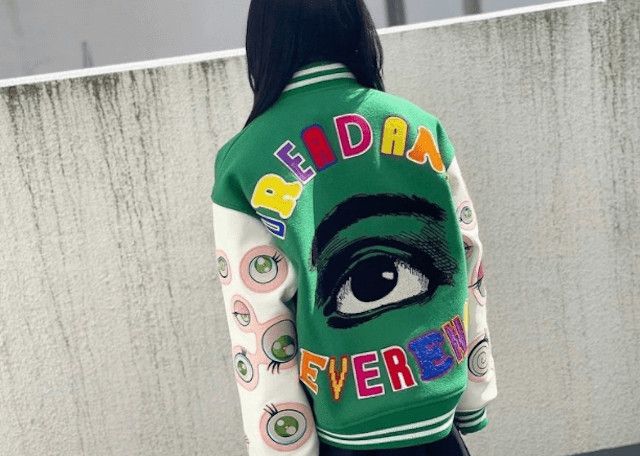 Saint Michael SAINT Mxxxxxx Michael Takashi Murakami Varsity Jacket green Size US M / EU 48-50 / 2 - 15 Thumbnail