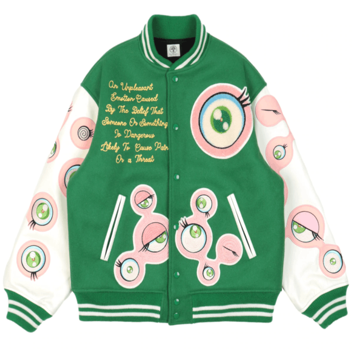 Saint Michael SAINT Mxxxxxx Michael Takashi Murakami Varsity Jacket green Size US M / EU 48-50 / 2 - 12 Thumbnail