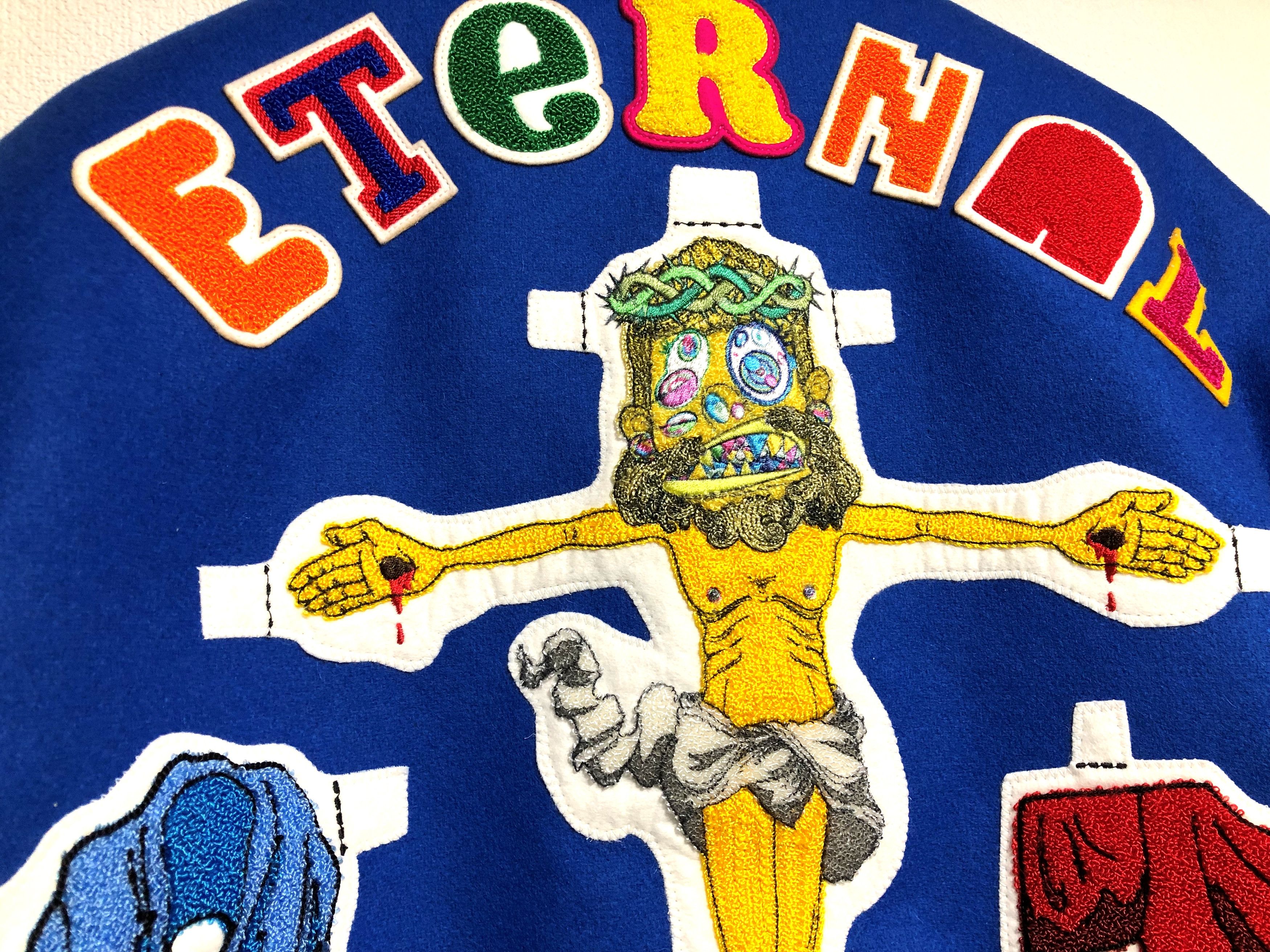 Saint Michael SAINT Mxxxxxx Michael Takashi Murakami Varsity Jacket JESUS Size US M / EU 48-50 / 2 - 3 Thumbnail