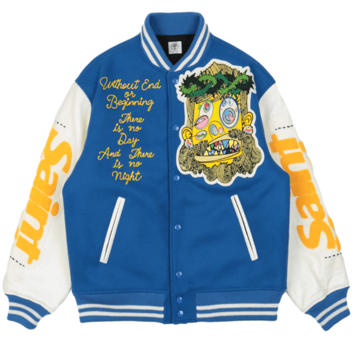 Saint Michael SAINT Mxxxxxx Michael Takashi Murakami Varsity Jacket JESUS Size US M / EU 48-50 / 2 - 11 Thumbnail