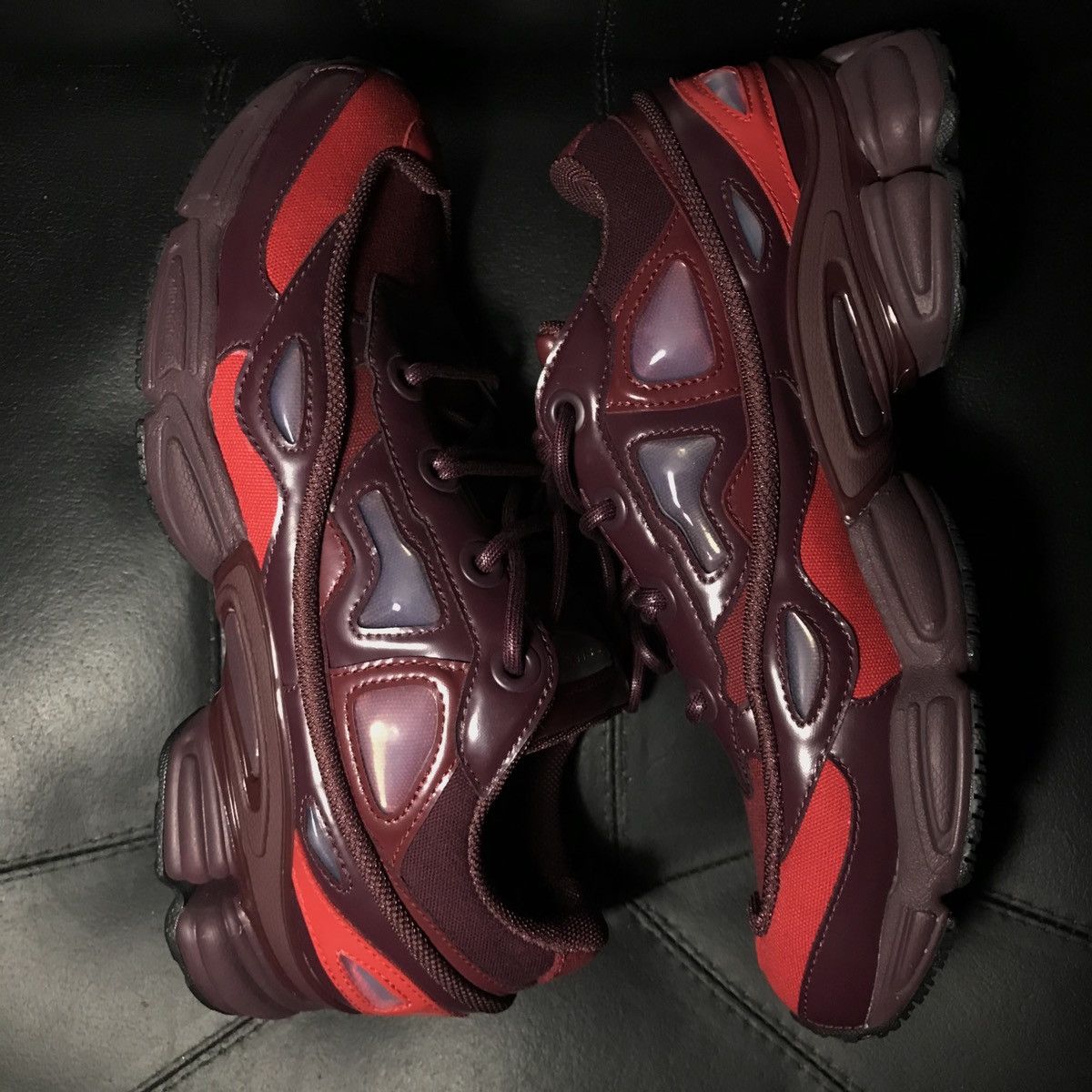 Adidas × Raf Simons Raf Simons x Ozweego 3 Burgundy Size US 9 / EU 42 - 5 Thumbnail