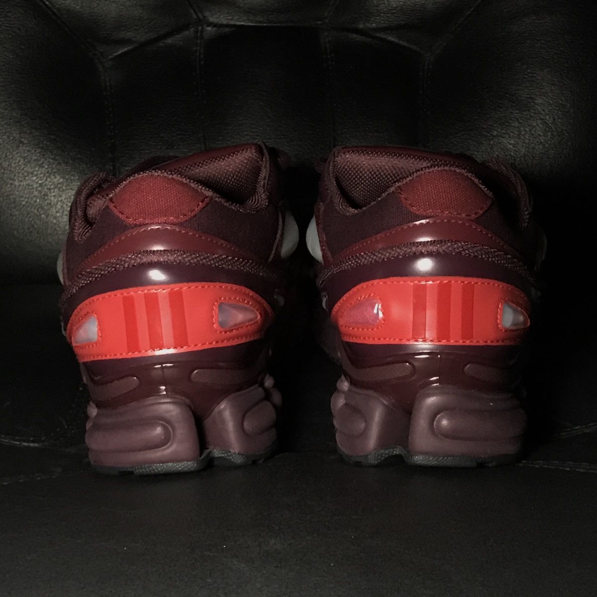 Adidas × Raf Simons Raf Simons x Ozweego 3 Burgundy Size US 9 / EU 42 - 2 Thumbnail