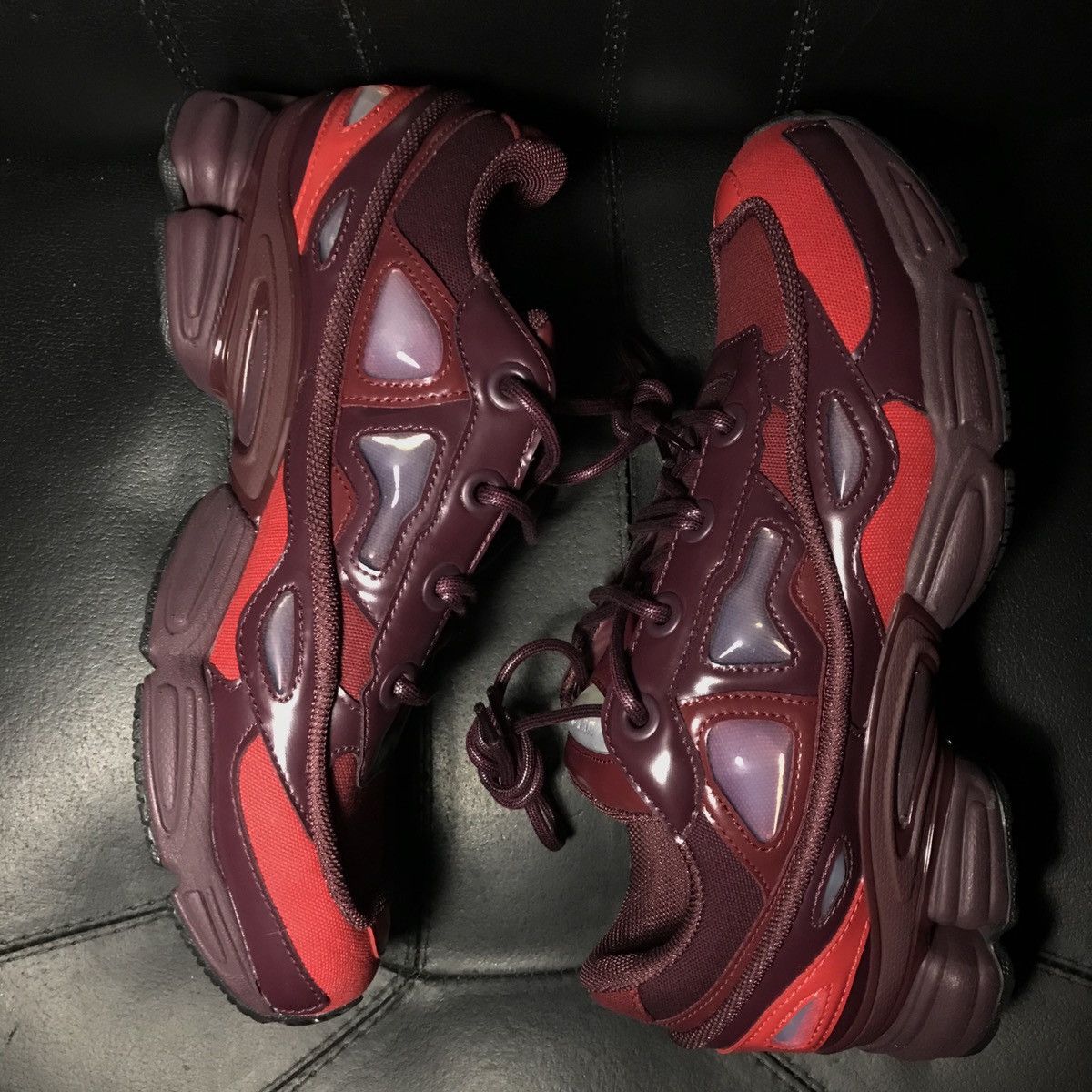 Adidas × Raf Simons Raf Simons x Ozweego 3 Burgundy Size US 9 / EU 42 - 6 Thumbnail
