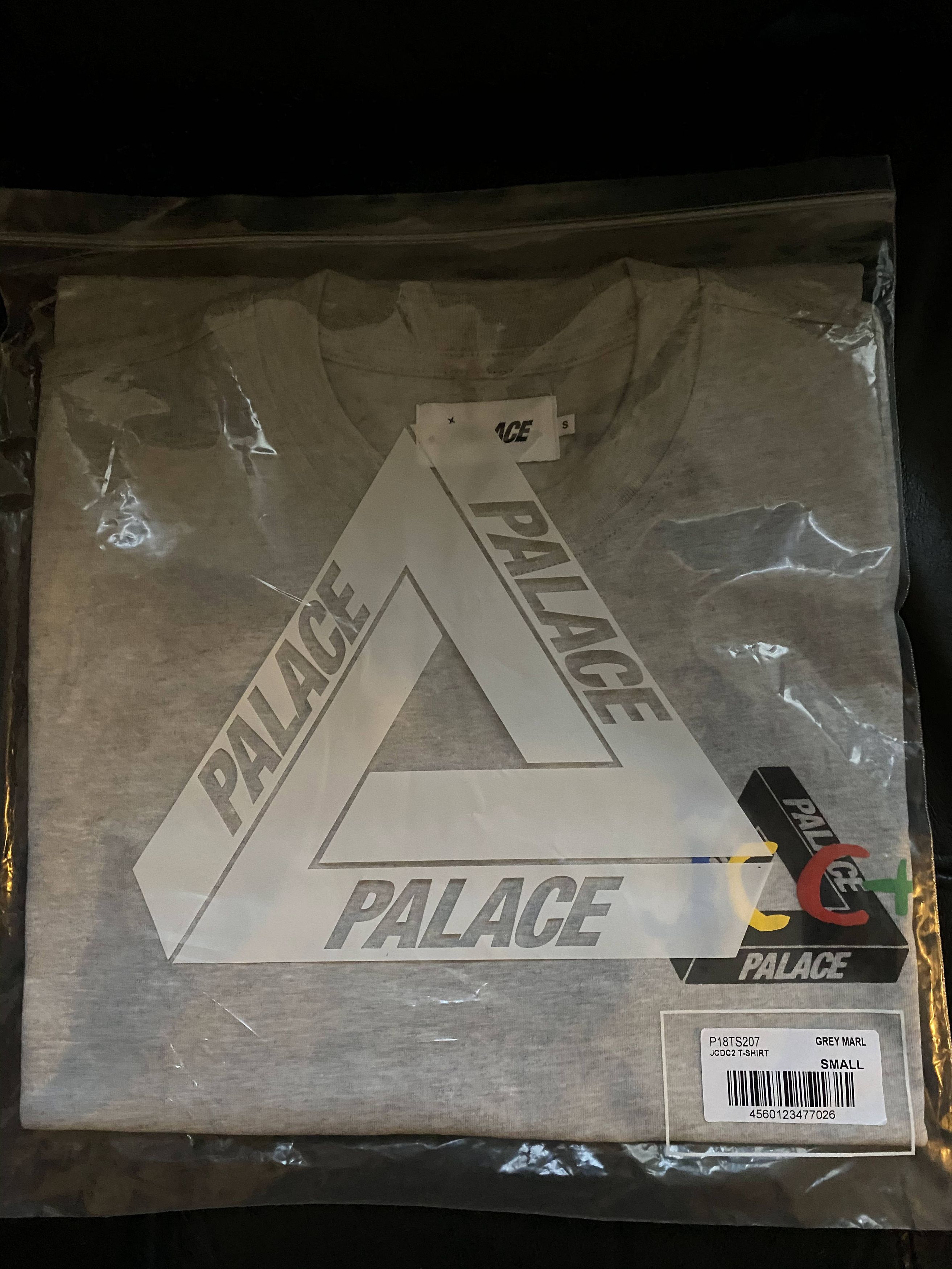Palace JCDC2 Tee Grey Marl Small
