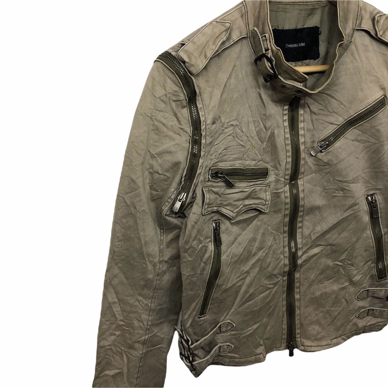 Japanese Brand × Seditionaries × Yasuyuki Ishii Yasuyuki Ishii Jacket Cafe Racer Punk Multi Zipper Jacket Size US S / EU 44-46 / 1 - 4 Thumbnail