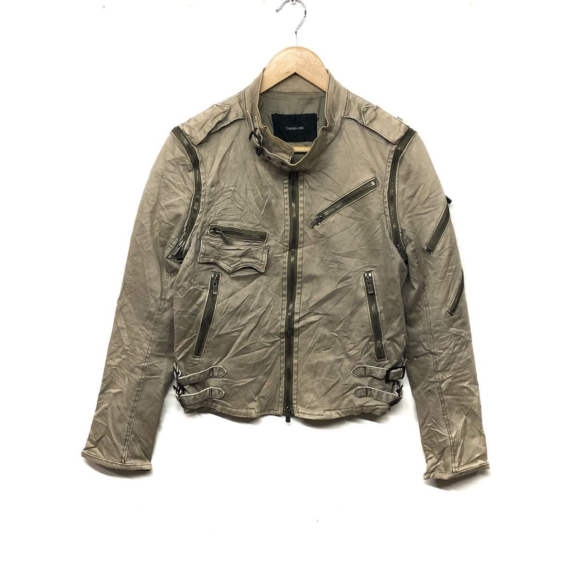 Japanese Brand × Seditionaries × Yasuyuki Ishii Yasuyuki Ishii Jacket Cafe Racer Punk Multi Zipper Jacket Size US S / EU 44-46 / 1 - 1 Thumbnail