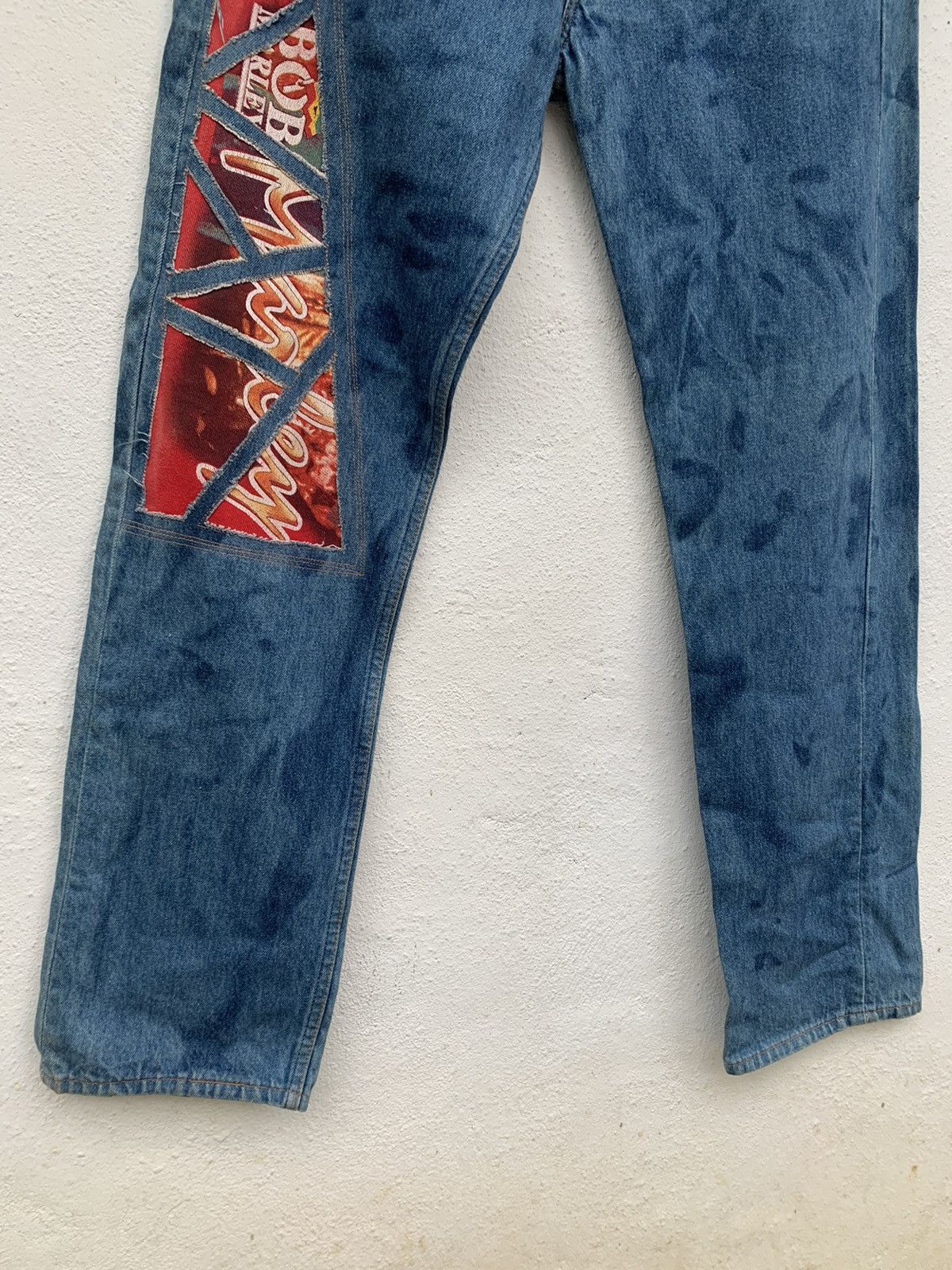 Bob Marley LEVI’S 501 RECONSTRUCTED BOB MARLEY REGGAE DENIM PANTS Size US 32 / EU 48 - 6 Thumbnail