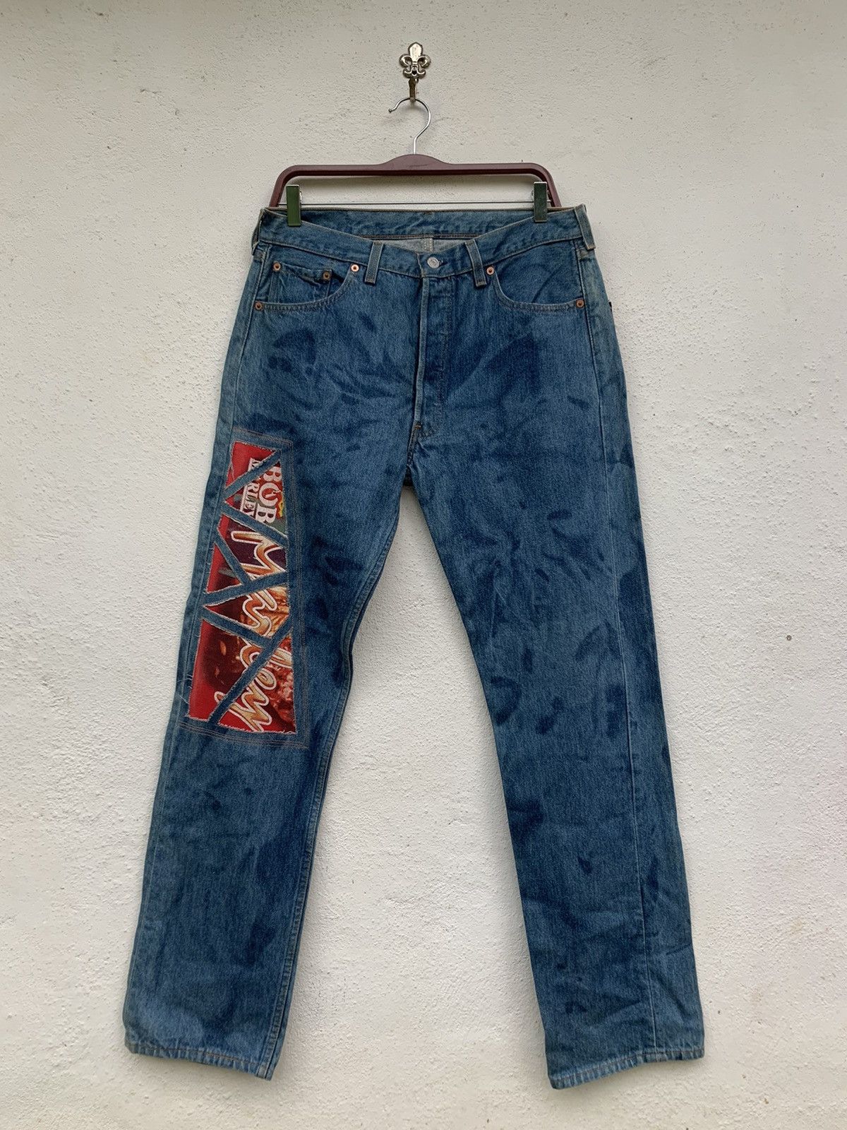 Bob Marley LEVI’S 501 RECONSTRUCTED BOB MARLEY REGGAE DENIM PANTS Size US 32 / EU 48 - 15 Thumbnail