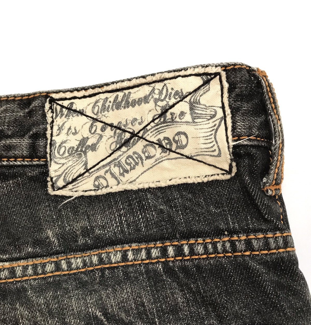 Japanese Brand DIAMOND DISTRESSED STYLE JEANS Size US 32 / EU 48 - 7 Thumbnail