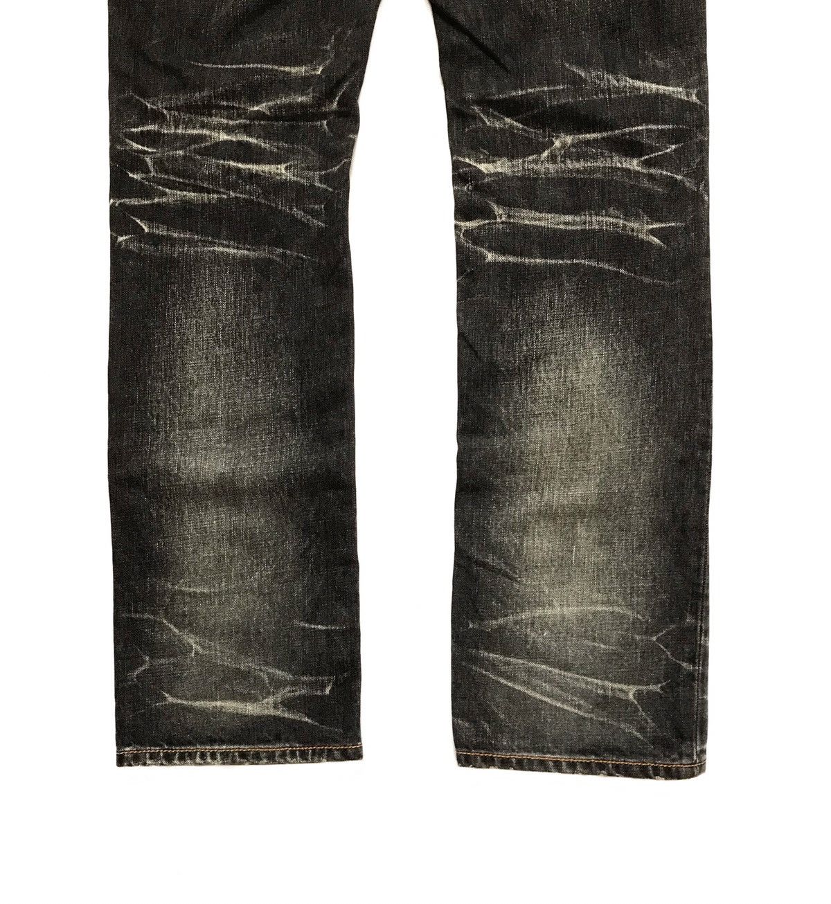 Japanese Brand DIAMOND DISTRESSED STYLE JEANS Size US 32 / EU 48 - 6 Thumbnail
