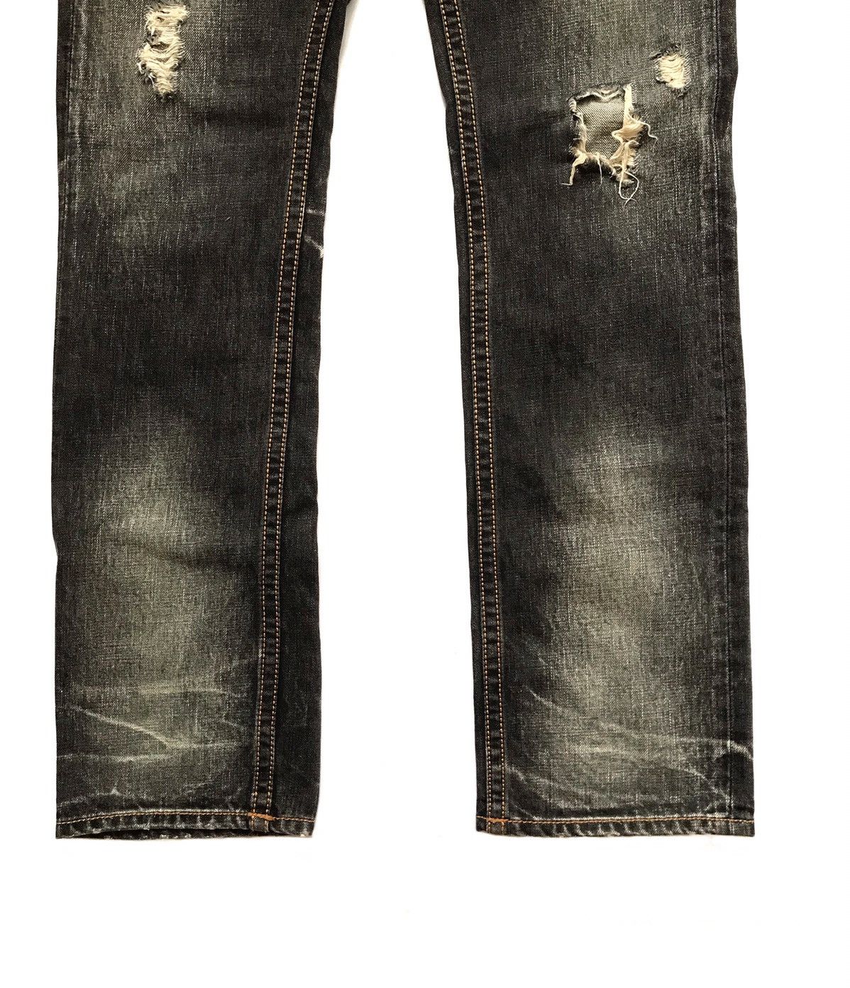 Japanese Brand DIAMOND DISTRESSED STYLE JEANS Size US 32 / EU 48 - 3 Thumbnail