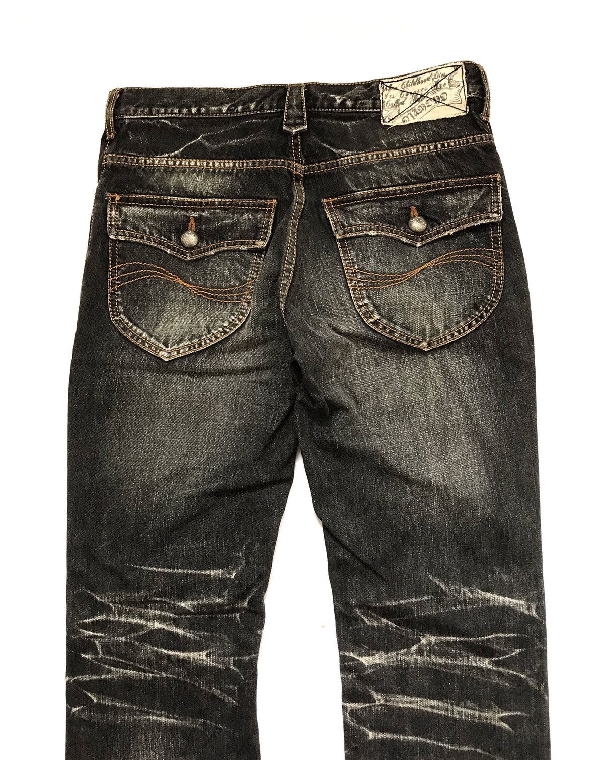 Japanese Brand DIAMOND DISTRESSED STYLE JEANS Size US 32 / EU 48 - 5 Thumbnail