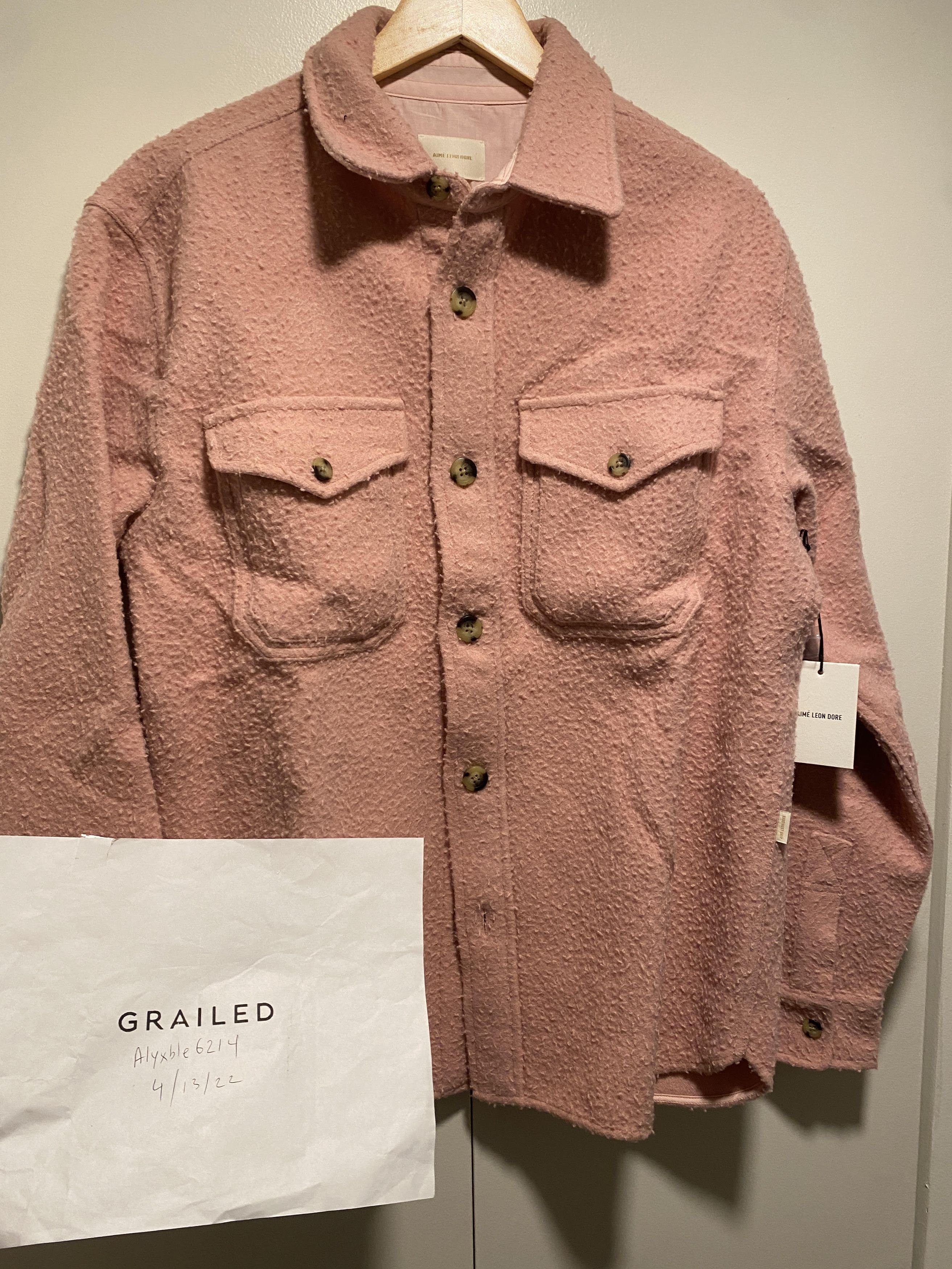 Aime Leon Dore Aime Leon Dore Casentino Overshirt Button Shirt - Pink Size US L / EU 52-54 / 3 - 1 Thumbnail