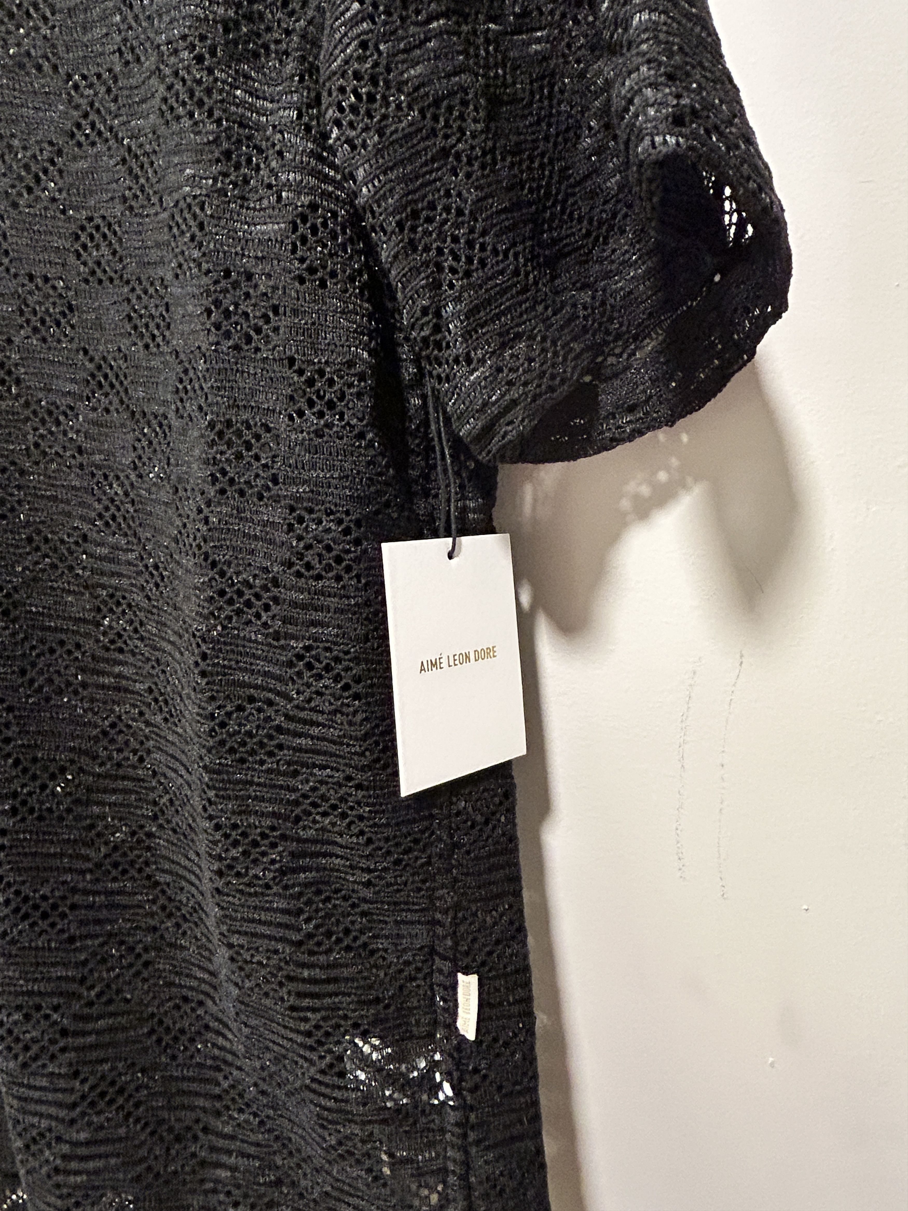 Aime Leon Dore Aime leon Dore Rico s/s 23 black lace up shirt Size US M / EU 48-50 / 2 - 2 Thumbnail