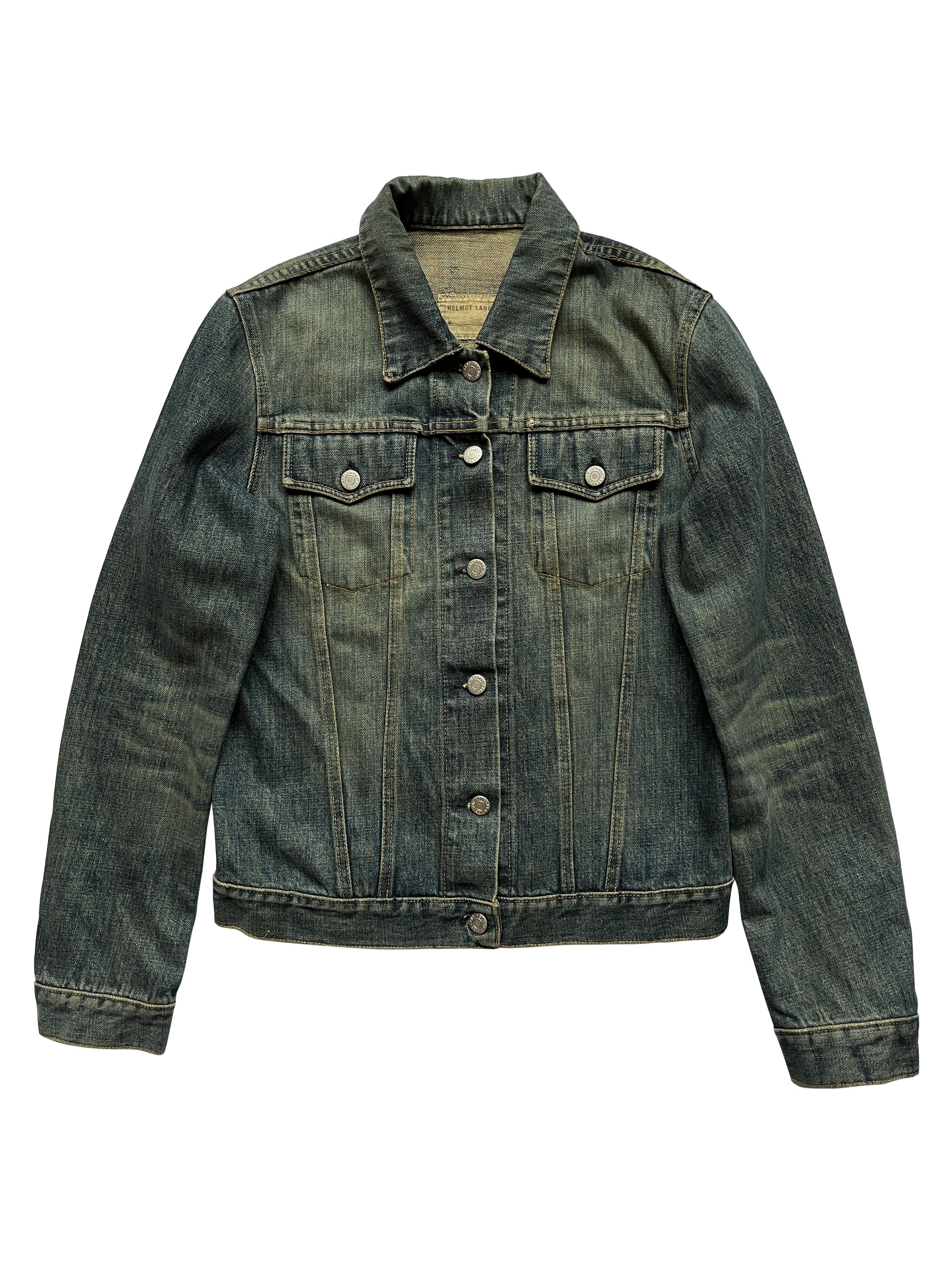 Helmut Lang ⚡️QUICK SALE⚡️2000's Helmut Lang Blue Denim Jean Jacket Size L / US 10 / IT 46 - 1 Thumbnail