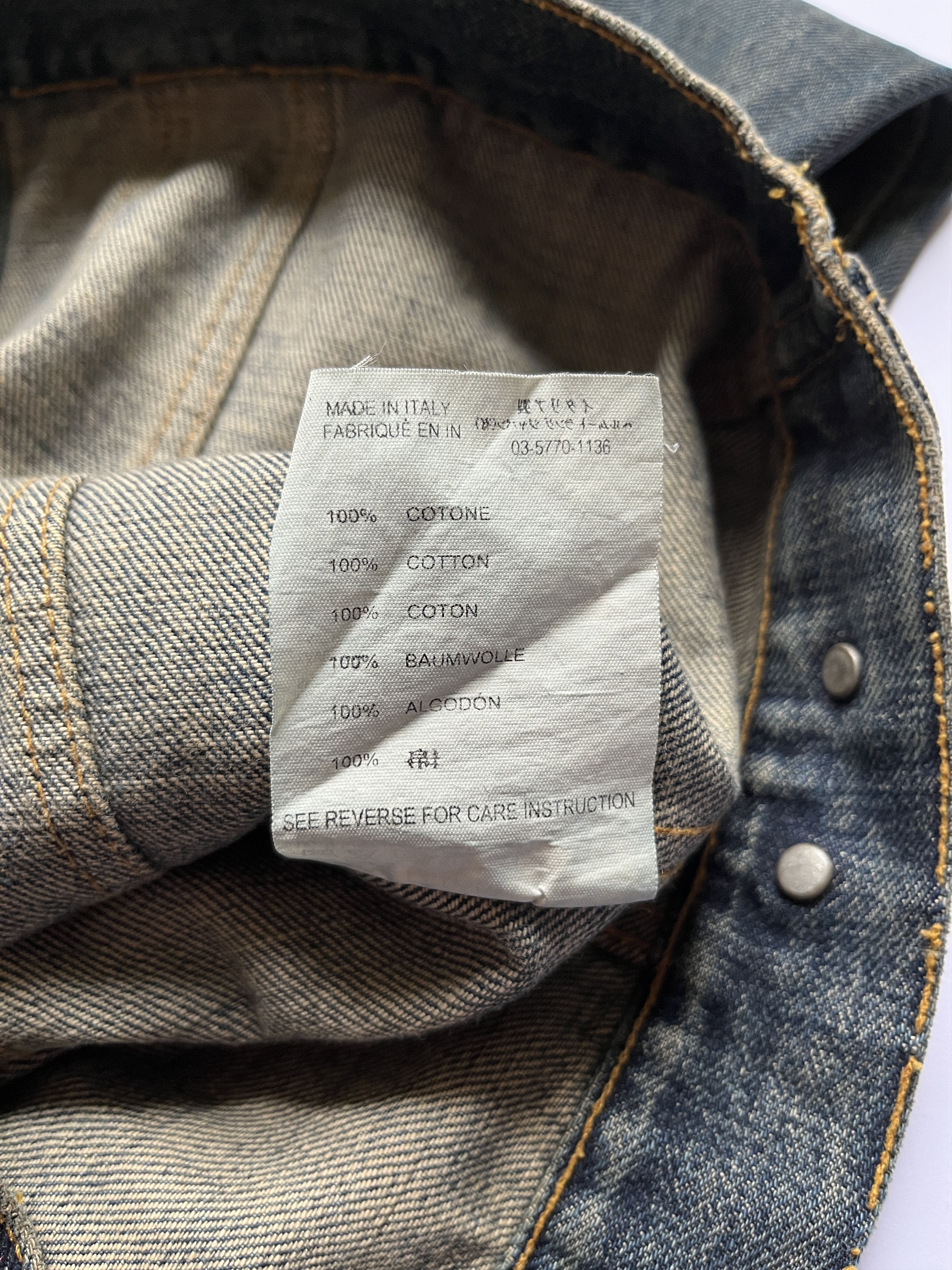 Helmut Lang ⚡️QUICK SALE⚡️2000's Helmut Lang Blue Denim Jean Jacket Size L / US 10 / IT 46 - 5 Thumbnail