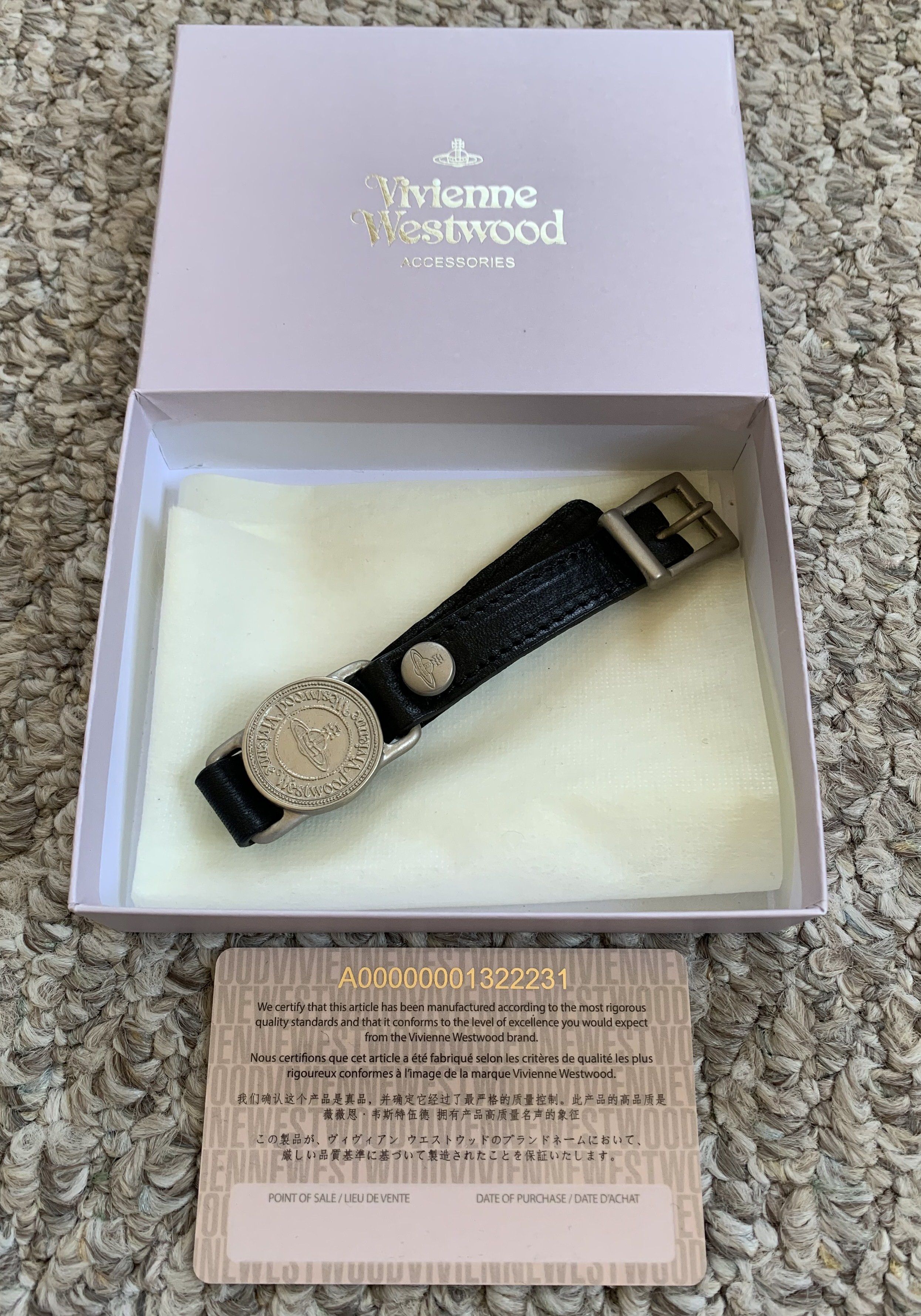 Vivienne Westwood Vivenne Westwood Watch-Inspired Leather Orb Bracelet Size ONE SIZE - 4 Thumbnail