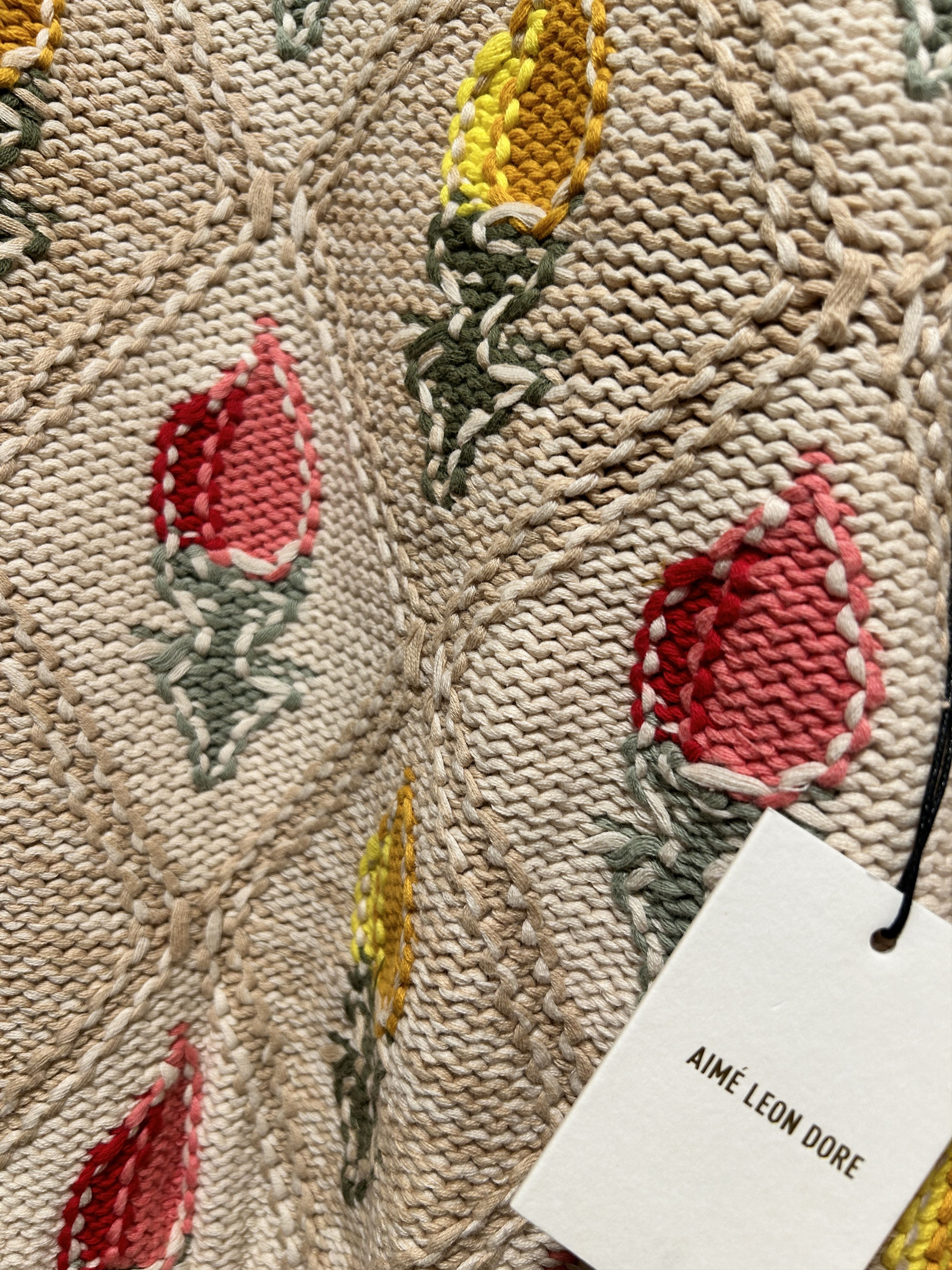 Aime Leon Dore Aime Leon Dore SWEATERS Floral Knit Sweater size medium Size US M / EU 48-50 / 2 - 2 Thumbnail