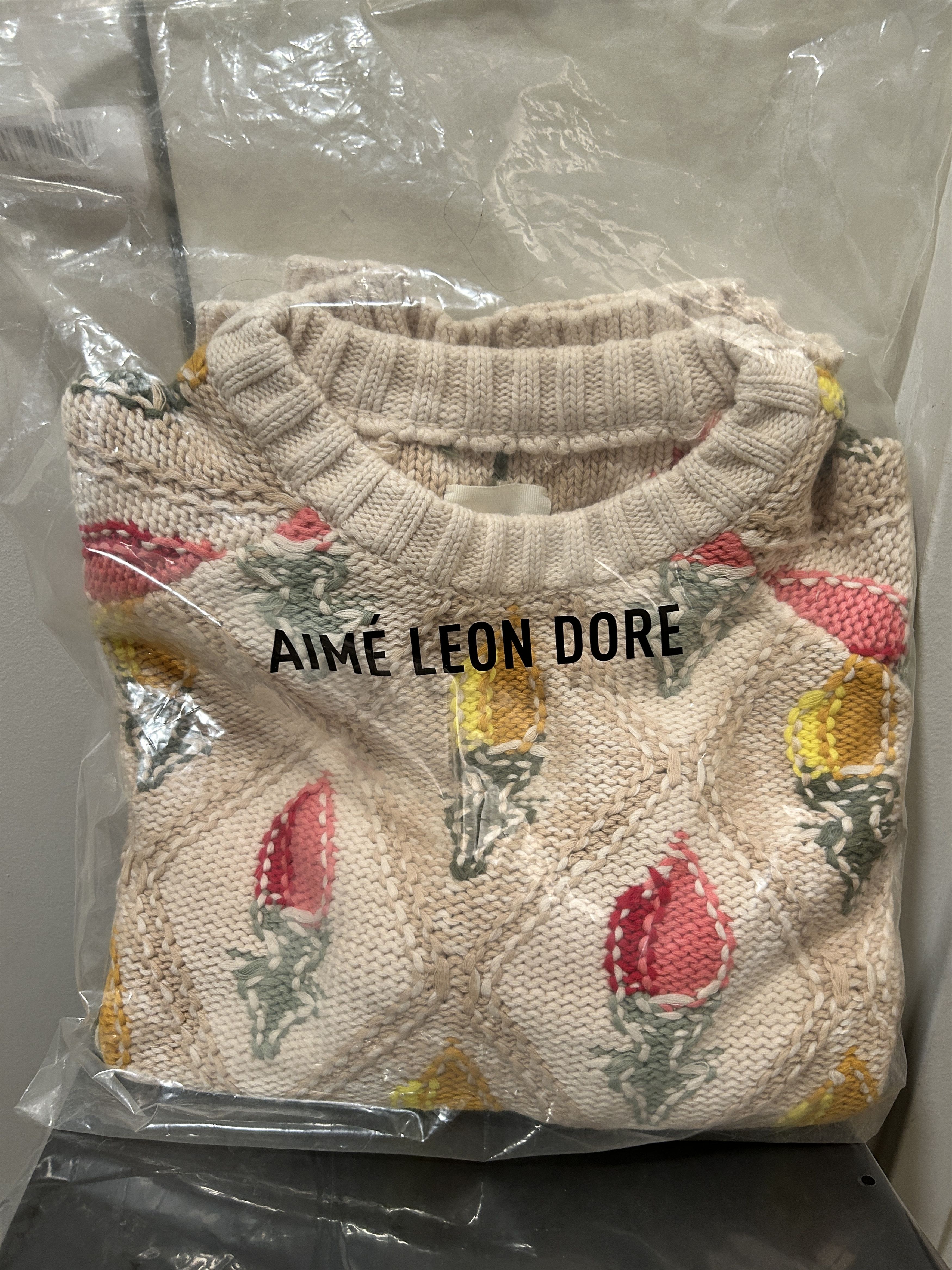 Aime Leon Dore Aime Leon Dore SWEATERS Floral Knit Sweater size medium Size US M / EU 48-50 / 2 - 7 Thumbnail