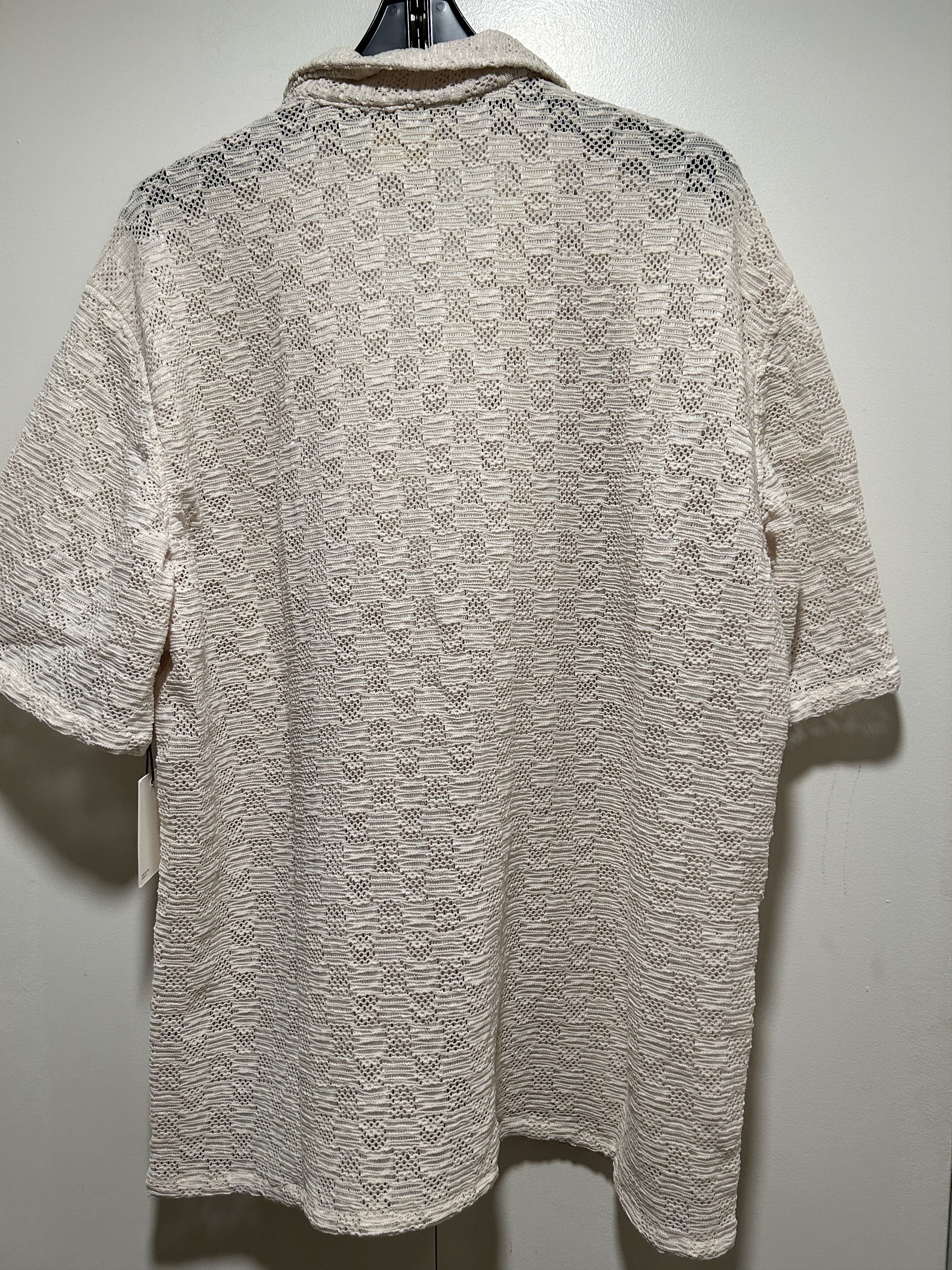 Aime Leon Dore Rico Shirt Cream lace crochet Woven Button AfterGlow ss22 Size US XXL / EU 58 / 5 - 10 Thumbnail
