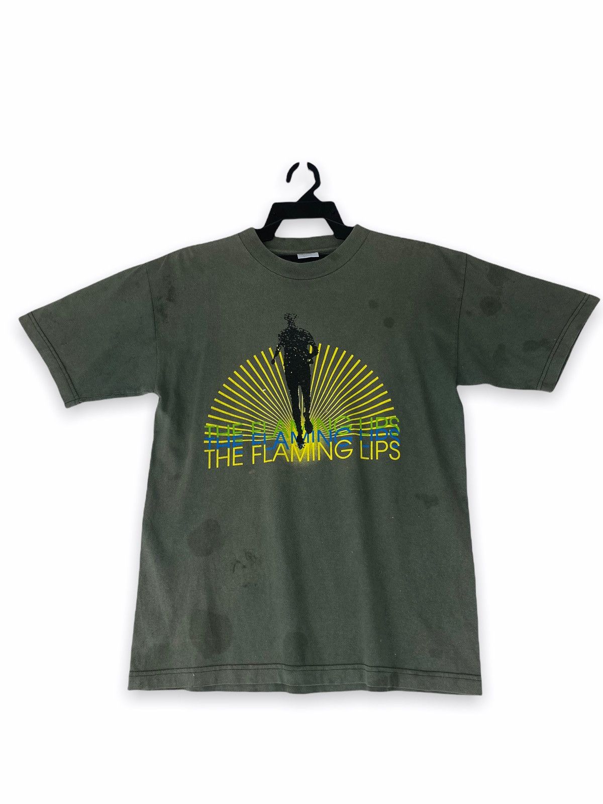 image of Band Tees x Vintage 1999 Flaming Lips in Gray/Green, Men's (Size Medium)