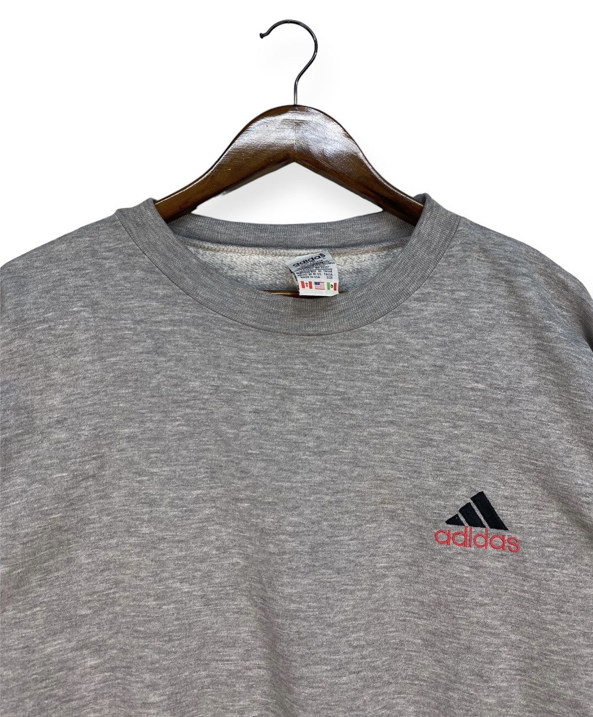 Adidas Vintage 90s Adidas Sweatshirt Size US L / EU 52-54 / 3 - 2 Thumbnail