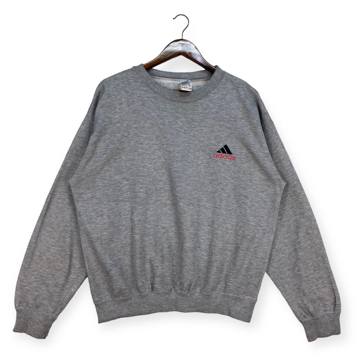 Adidas Vintage 90s Adidas Sweatshirt Size US L / EU 52-54 / 3 - 1 Thumbnail