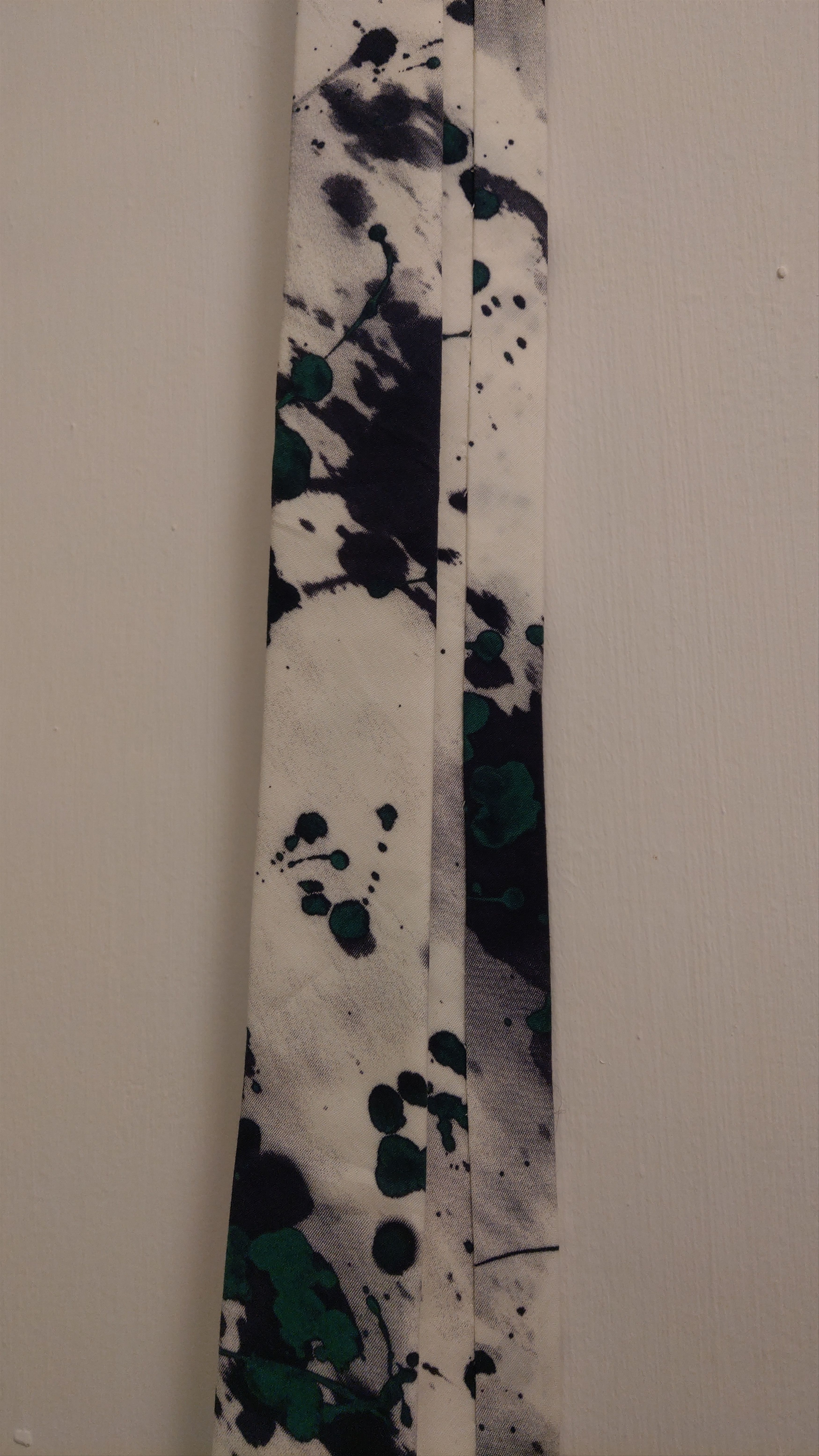 Dirk Bikkembergs Beautiful Ink Paint Tie Goth Darkfashion Art Size ONE SIZE - 8 Thumbnail