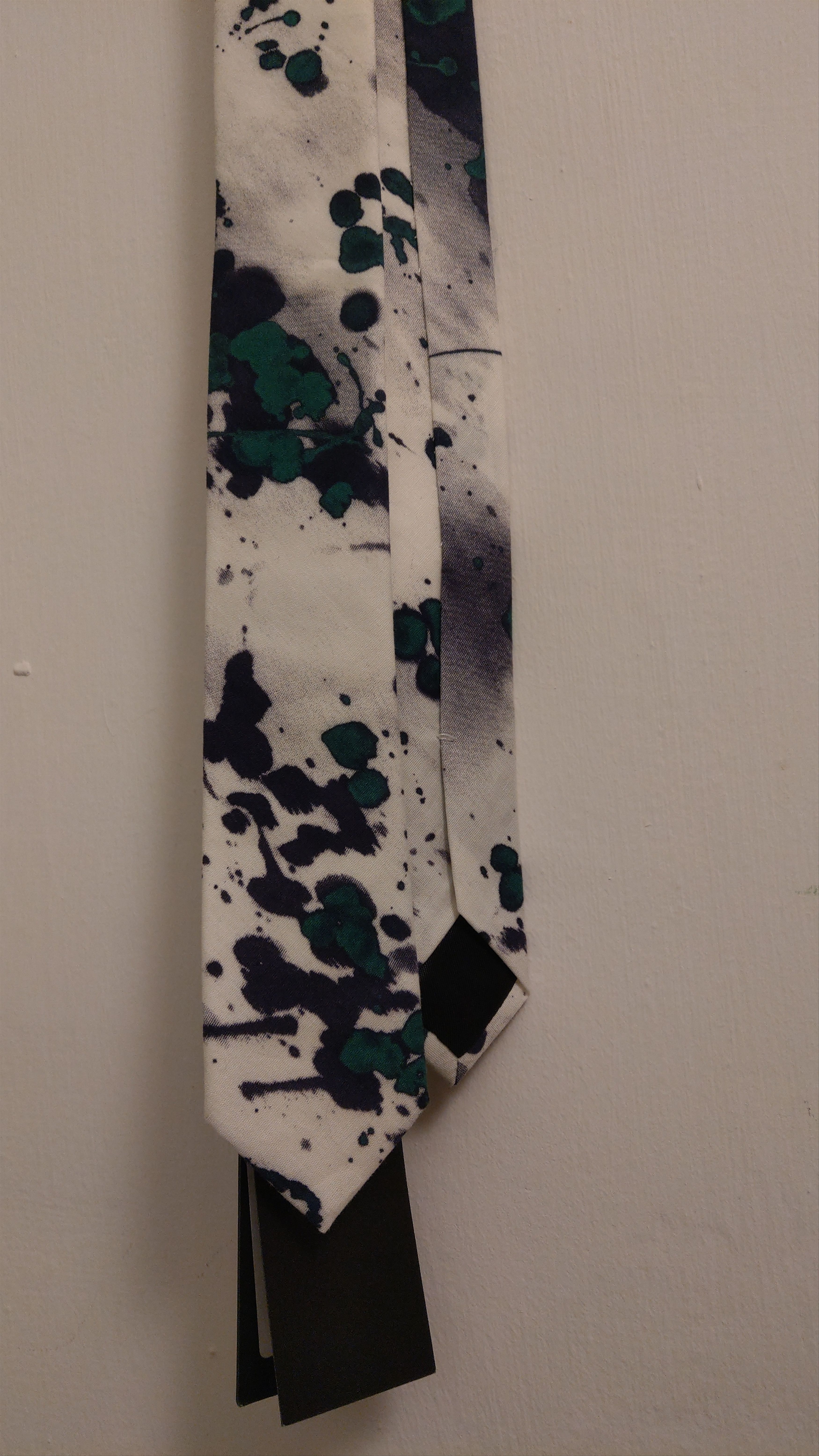 Dirk Bikkembergs Beautiful Ink Paint Tie Goth Darkfashion Art Size ONE SIZE - 10 Thumbnail