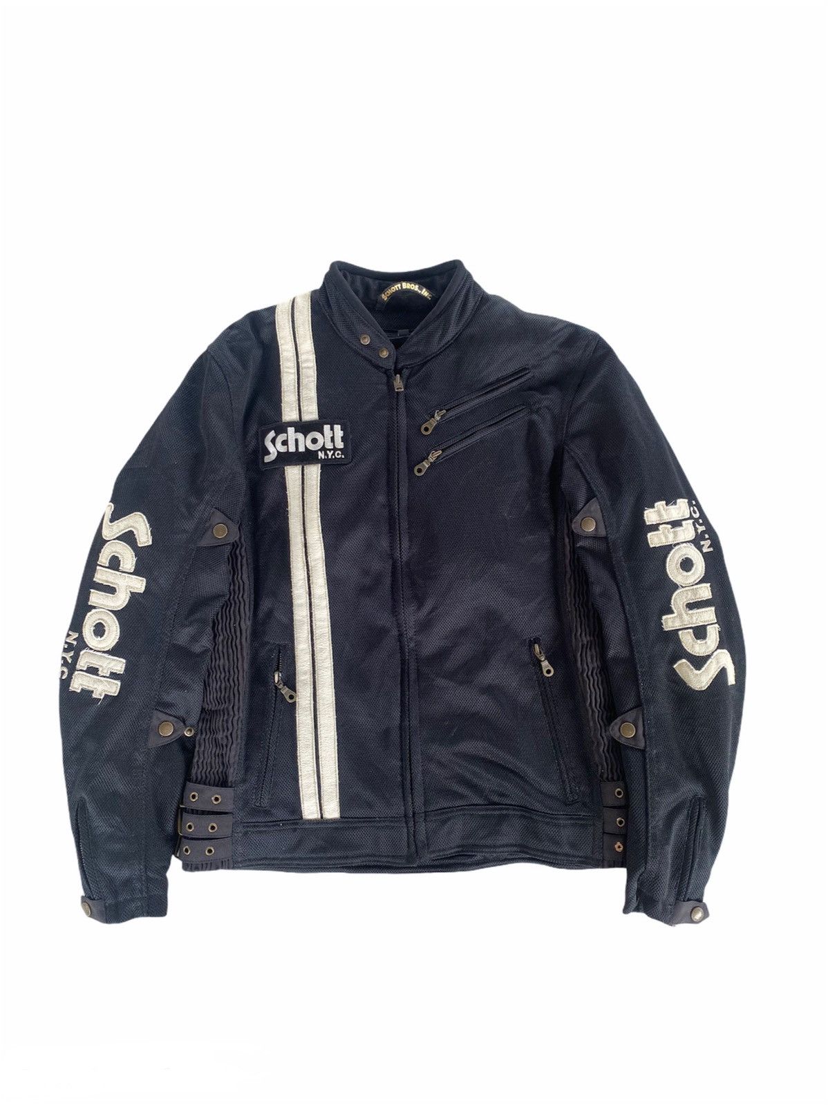 Schott × Vintage SCHOTT NEW YORK CITY RACING JACKET Size US M / EU 48-50 / 2 - 1 Thumbnail