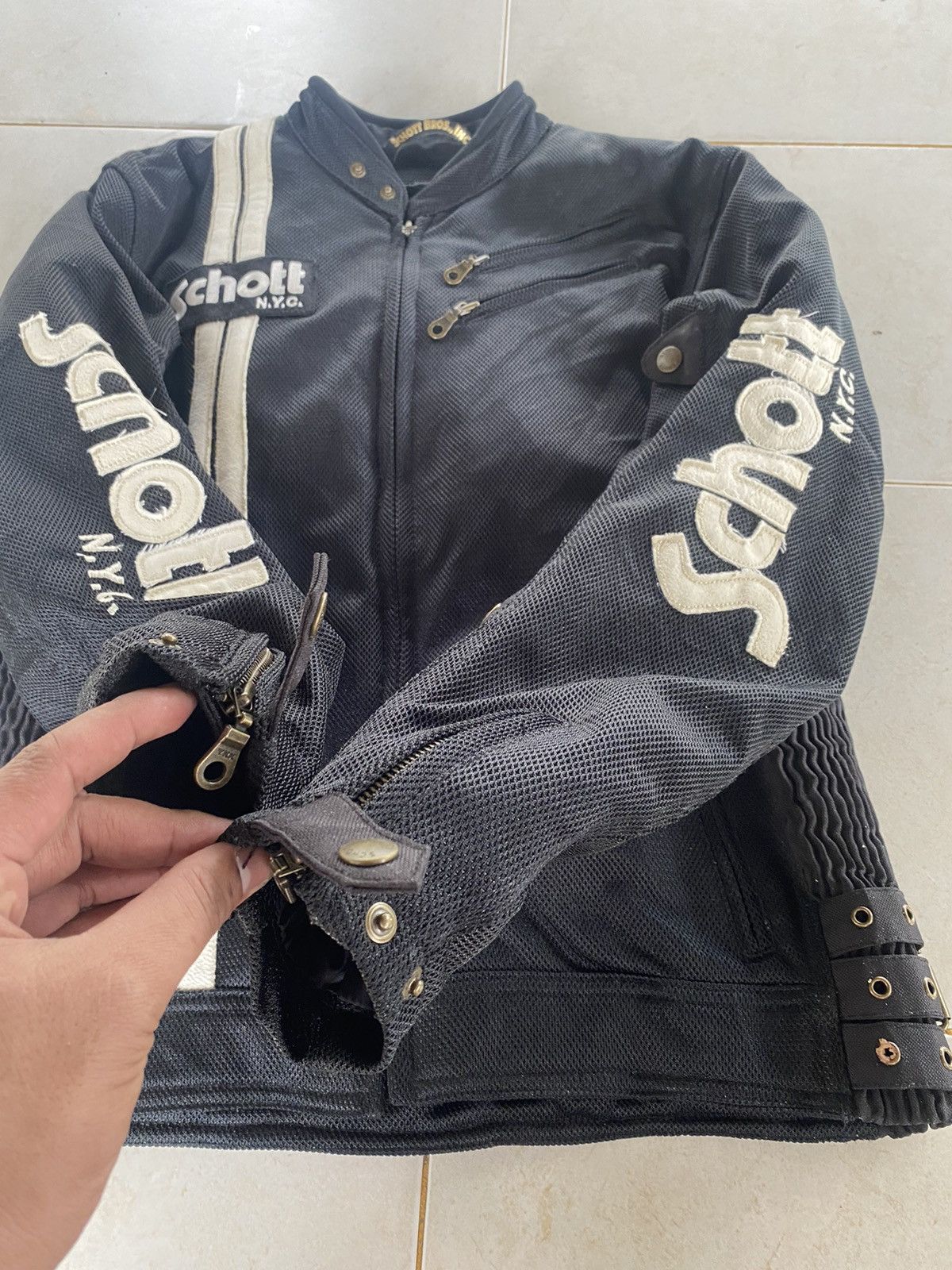 Schott × Vintage SCHOTT NEW YORK CITY RACING JACKET Size US M / EU 48-50 / 2 - 7 Thumbnail