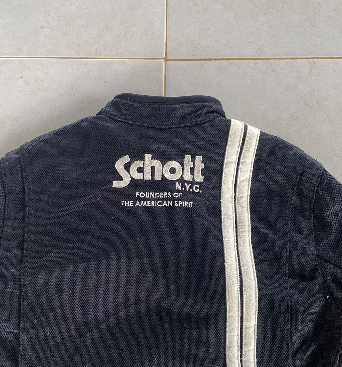 Schott × Vintage SCHOTT NEW YORK CITY RACING JACKET Size US M / EU 48-50 / 2 - 6 Thumbnail