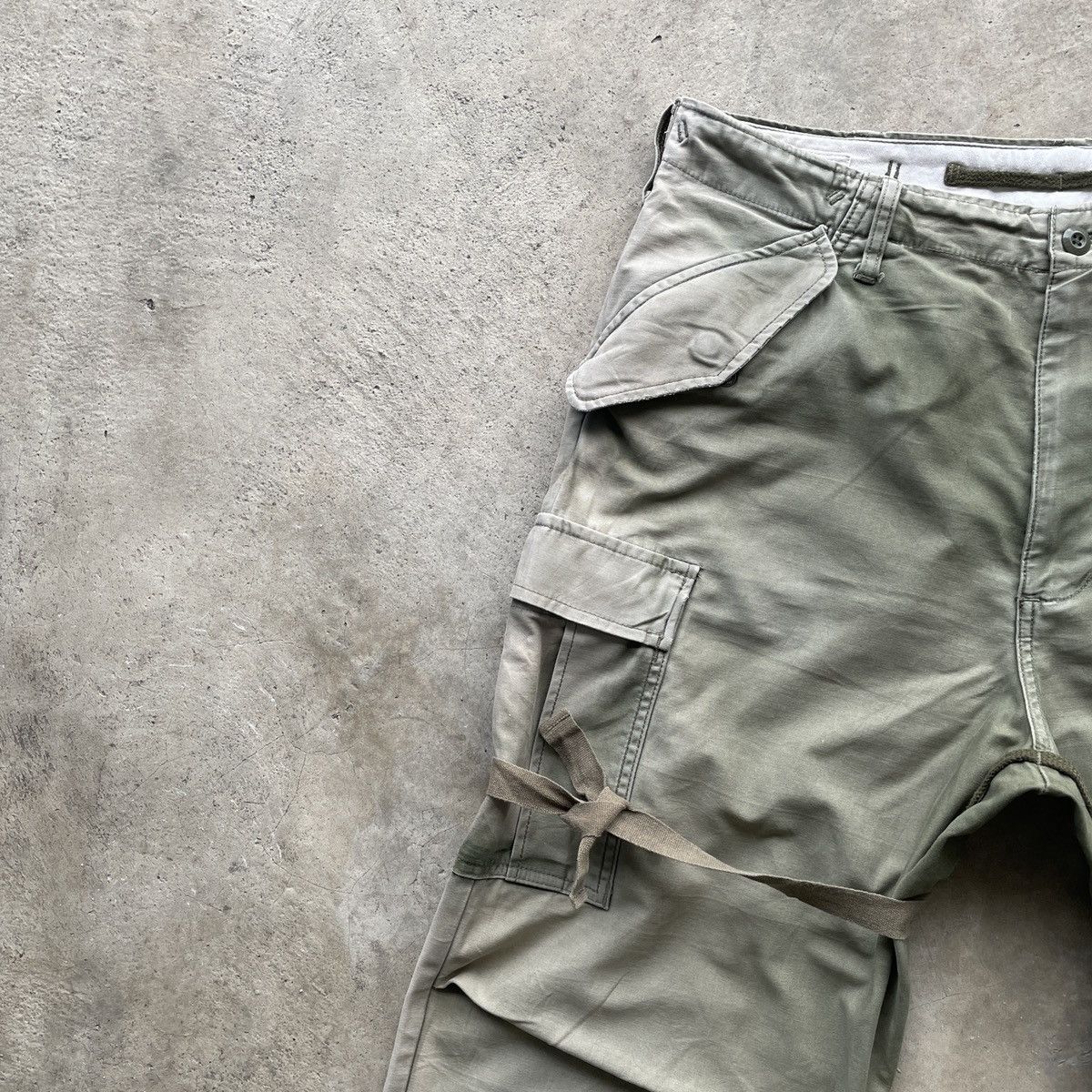 Japanese Brand Vintage Back Number Faded Cargo Parachute Bondage Pants W34 Size US 34 / EU 50 - 5 Thumbnail