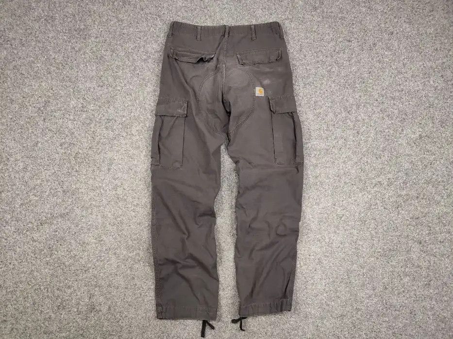 Carhartt Vintage 90' Carhartt Distressed Faded Grey Baggy Cargo Pants Size US 31 - 4 Thumbnail