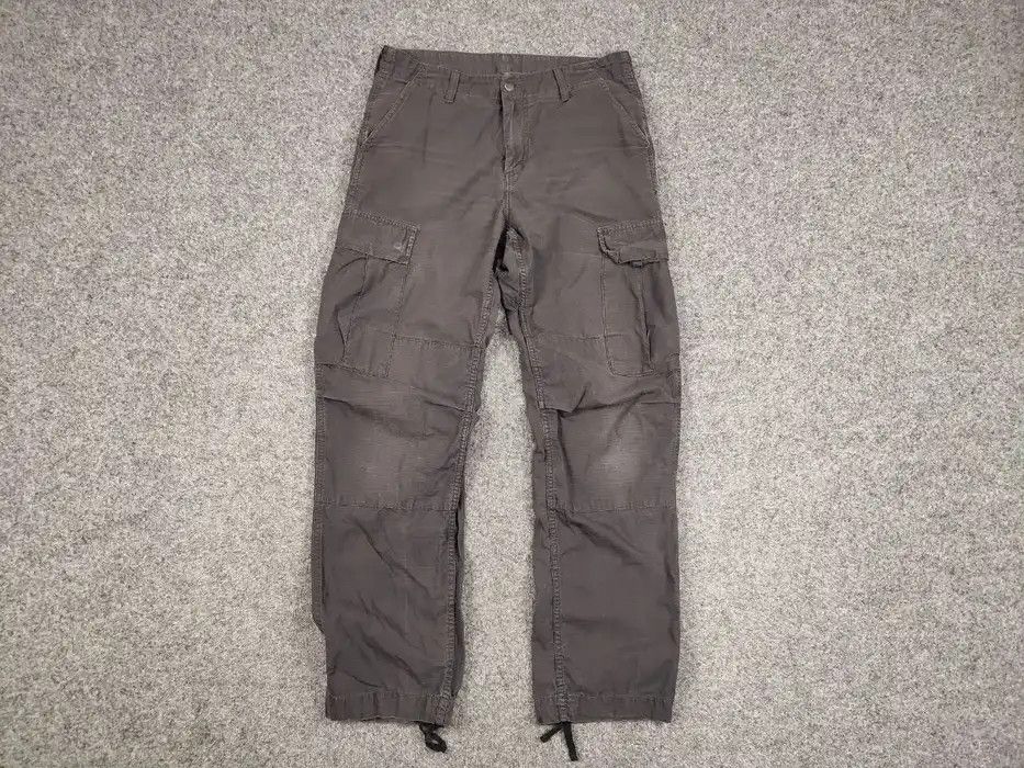 Carhartt Vintage 90' Carhartt Distressed Faded Grey Baggy Cargo Pants Size US 31 - 5 Thumbnail