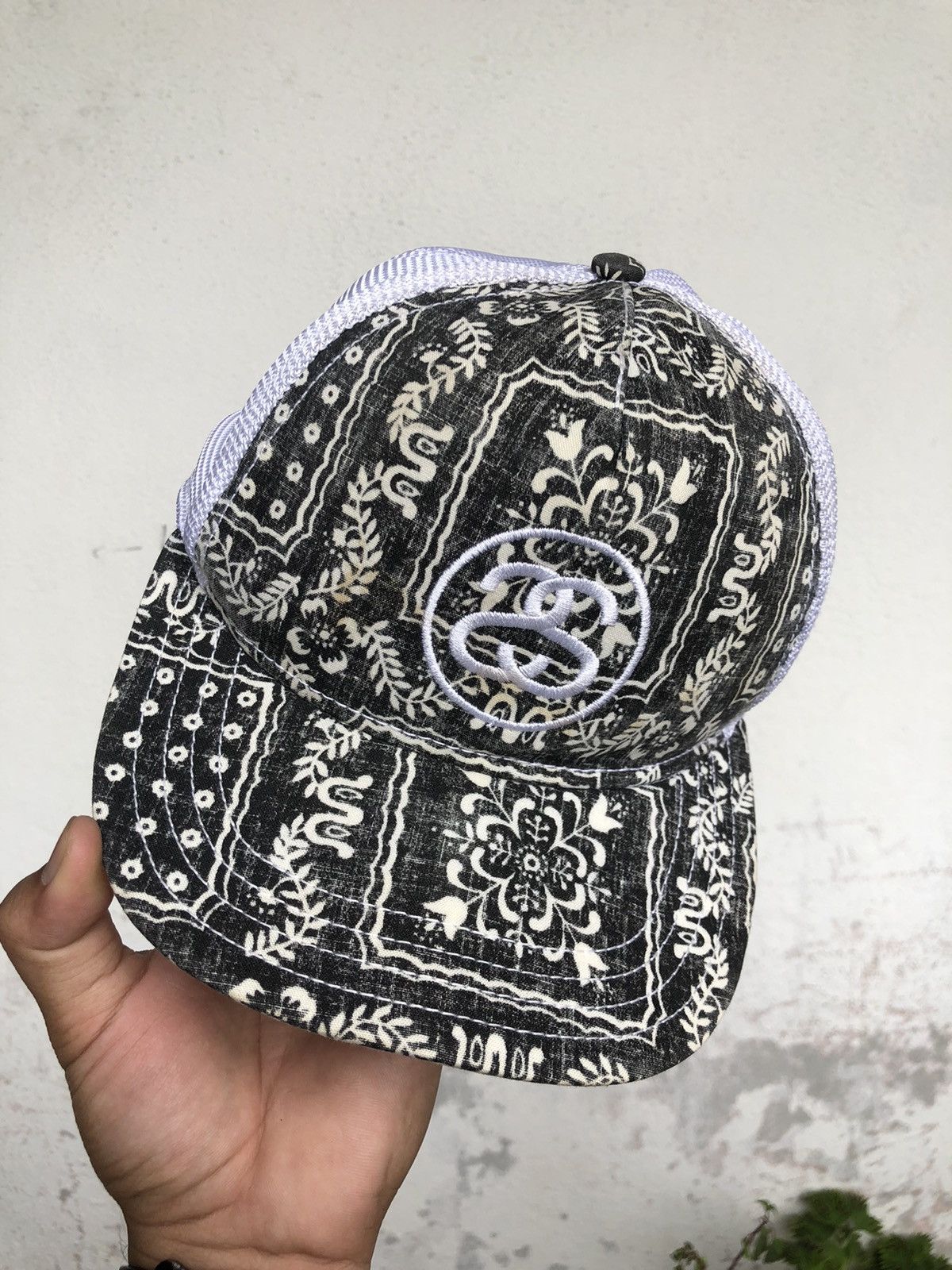 Stussy Rare❗️Vintage Stussy Double S Paisley Trucker Hats Size ONE SIZE - 4 Thumbnail