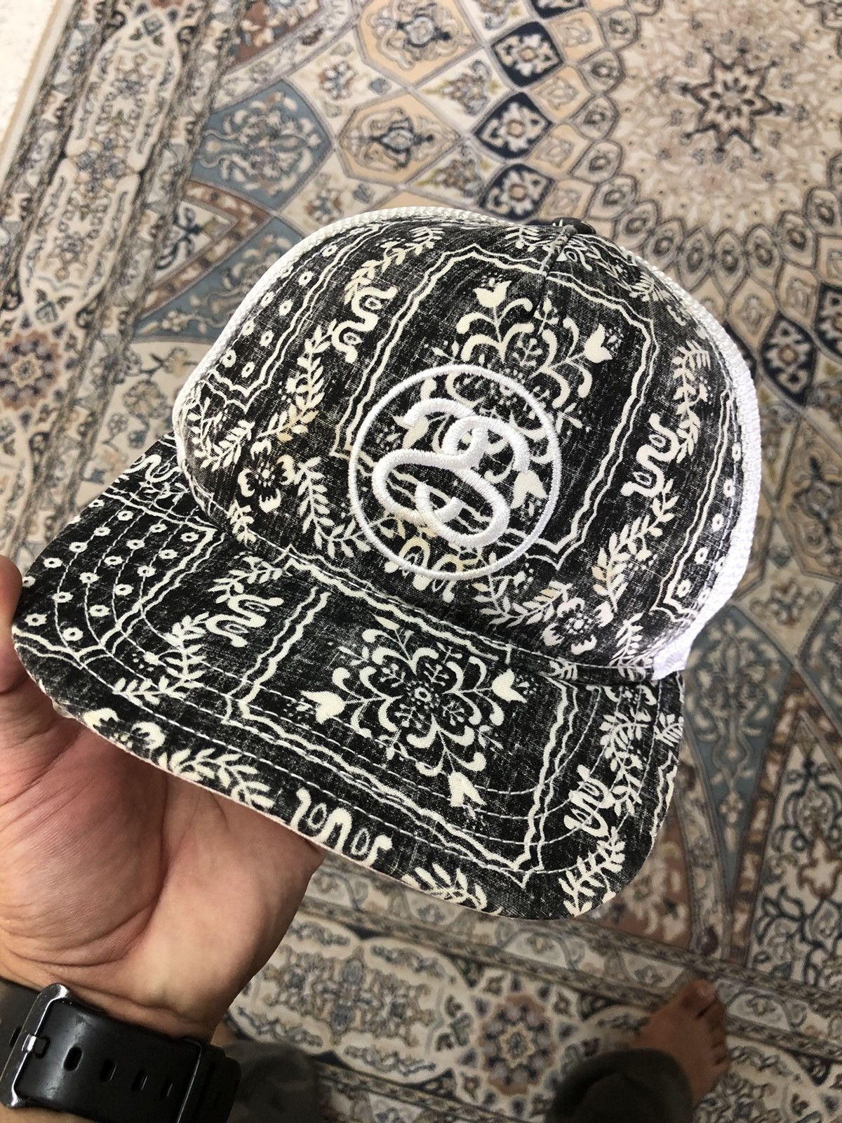 Stussy Rare❗️Vintage Stussy Double S Paisley Trucker Hats Size ONE SIZE - 8 Thumbnail