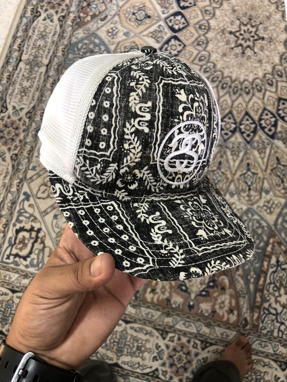 Stussy Rare❗️Vintage Stussy Double S Paisley Trucker Hats Size ONE SIZE - 7 Thumbnail