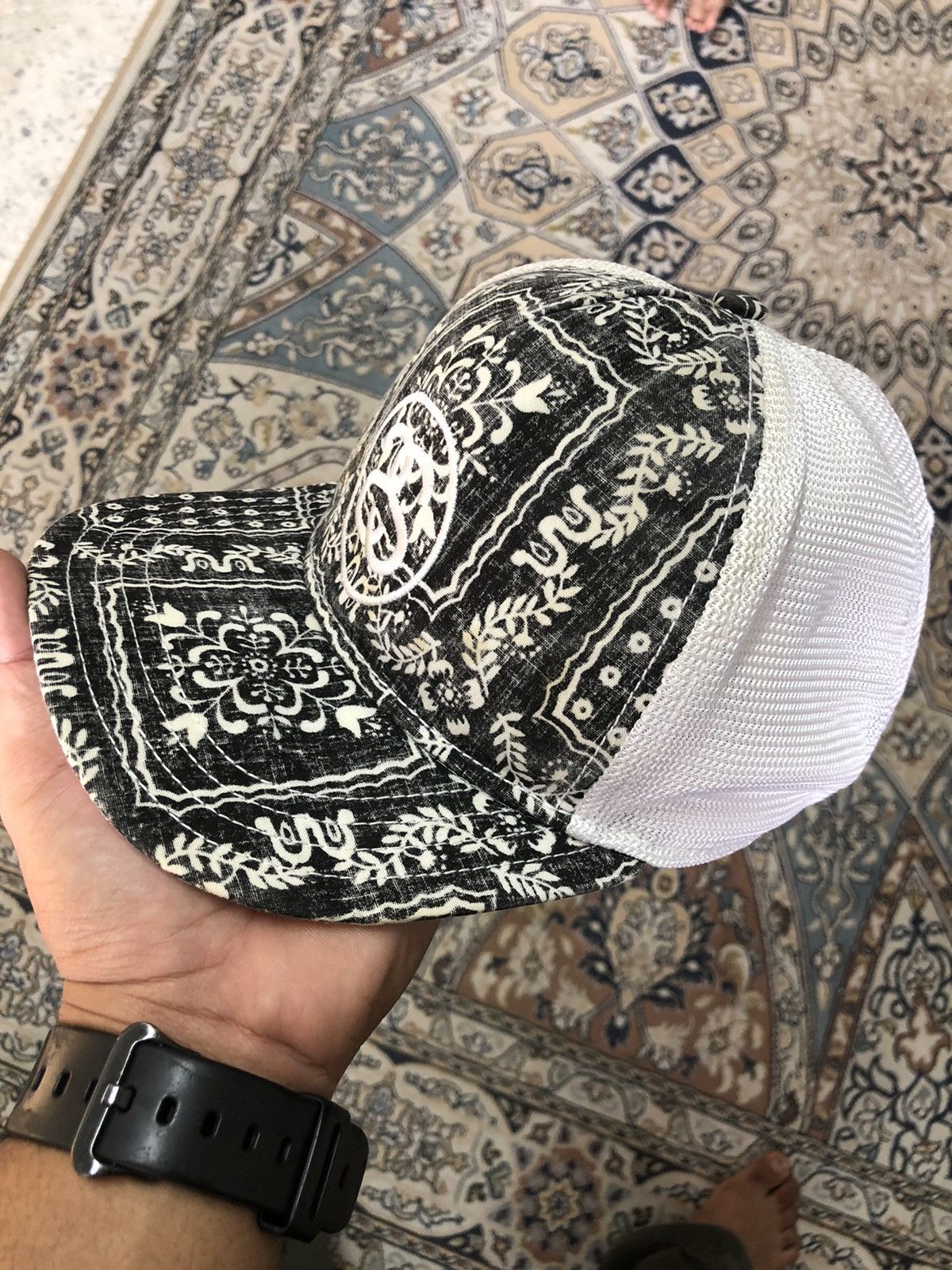 Stussy Rare❗️Vintage Stussy Double S Paisley Trucker Hats Size ONE SIZE - 9 Thumbnail